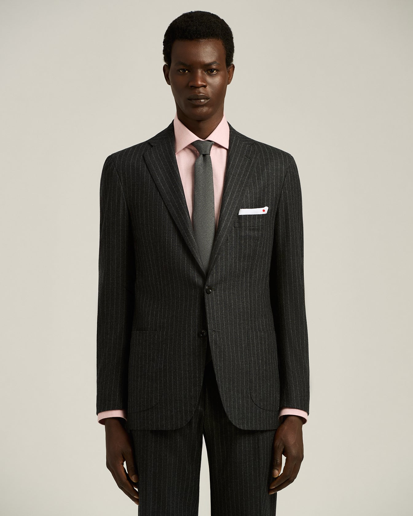 ABITO GESSATO MONOPETTO IN LANA E CASHMERE