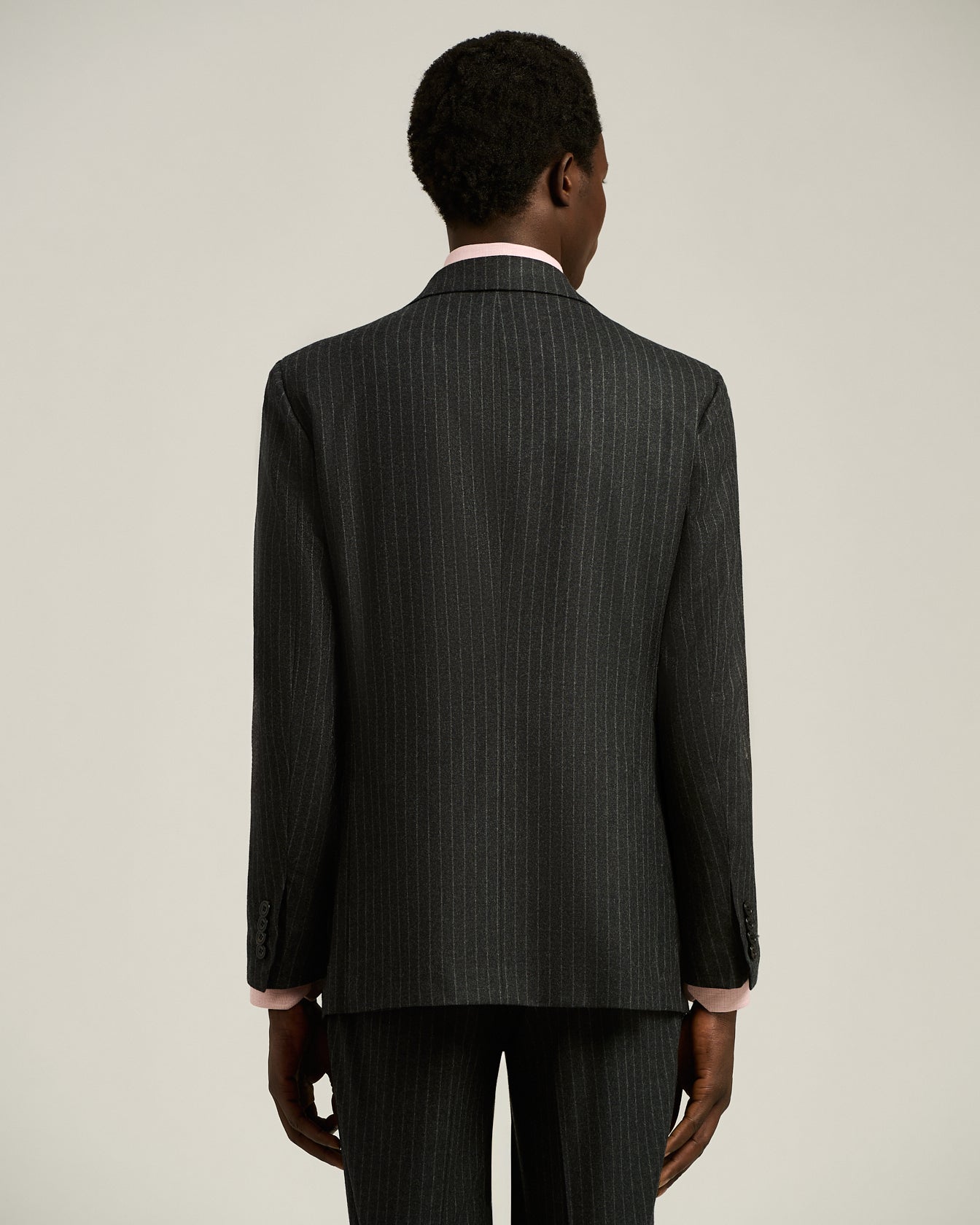 ABITO GESSATO MONOPETTO IN LANA E CASHMERE