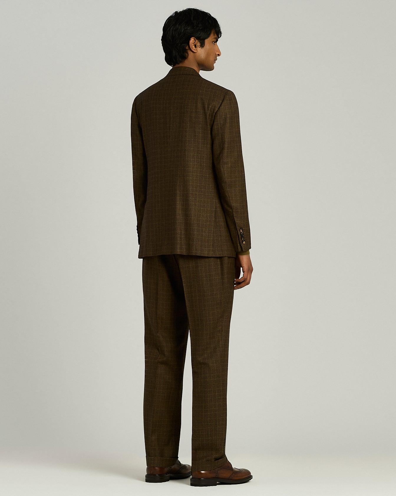 ABITO DOPPIOPETTO IN CASHMERE E LANA IN PRINCIPE DI GALLES