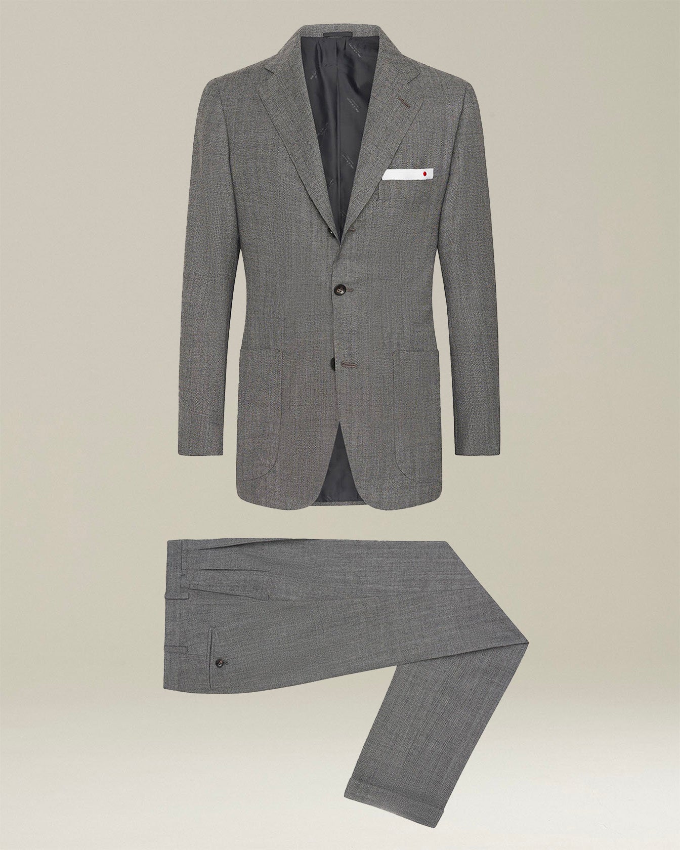 HERRINGBONE WOOL SUIT