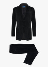 Knt black suit in cotton 1