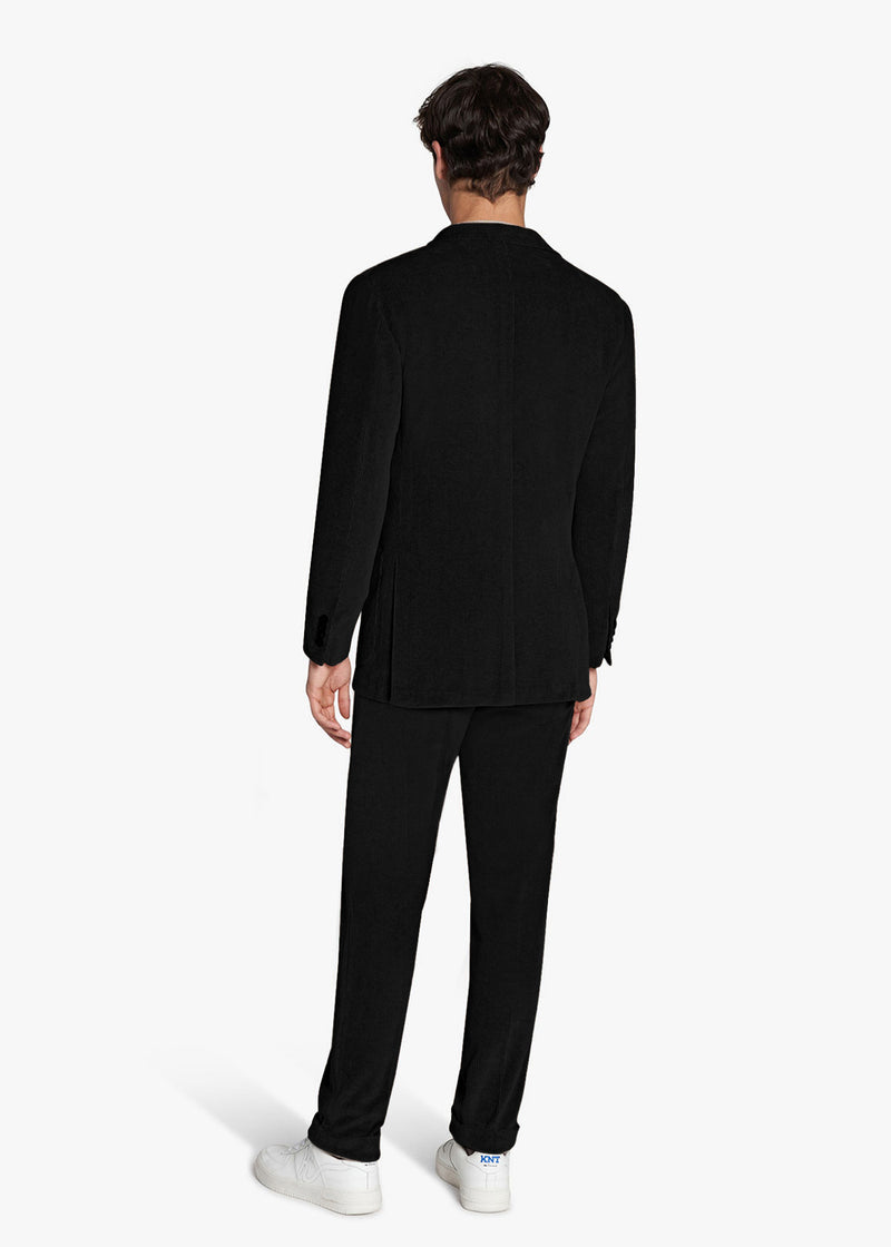 Knt black suit in cotton 3