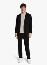 Knt black suit in cotton 5
