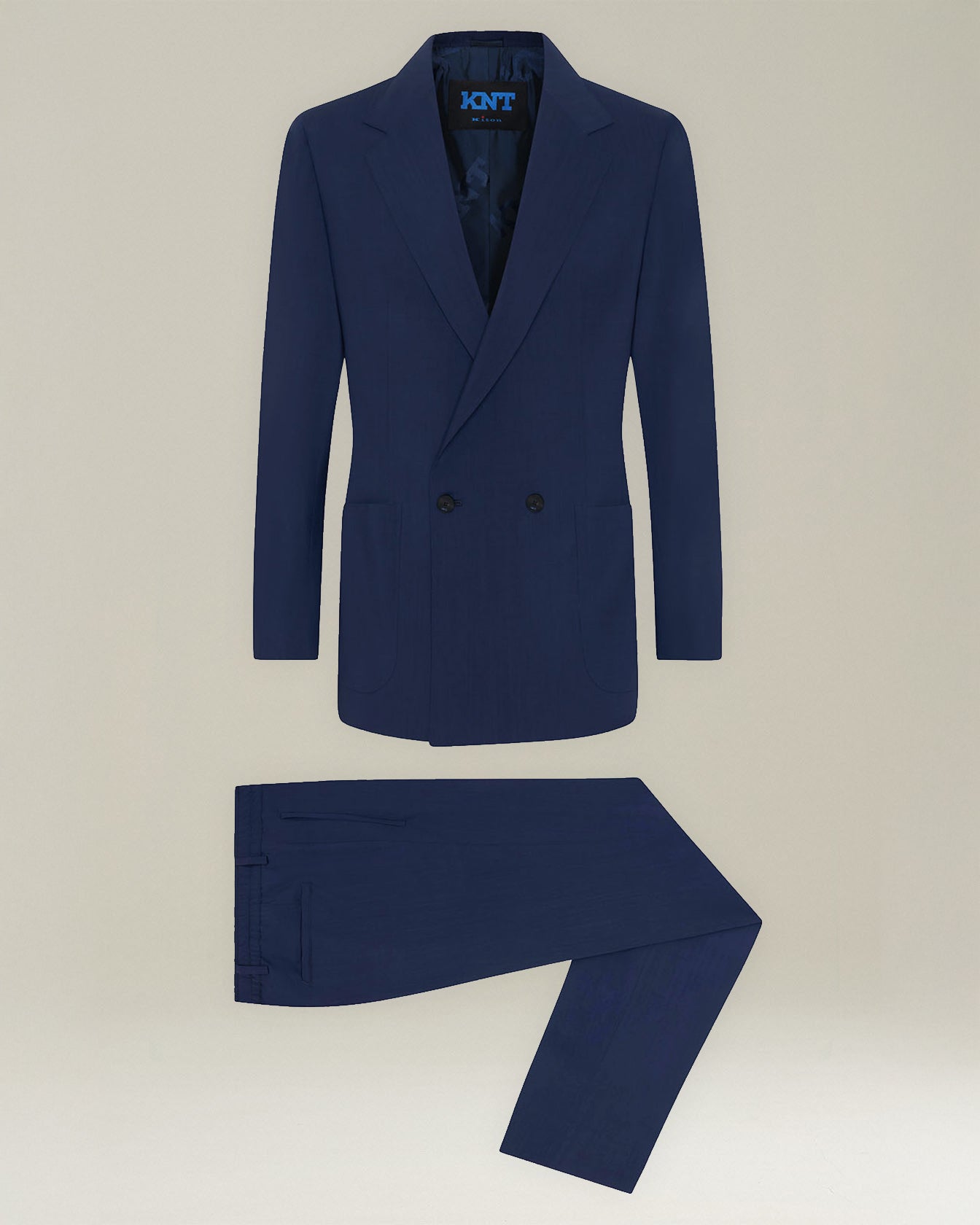 KNT DOUBLE-BREASTED WOOL SUIT