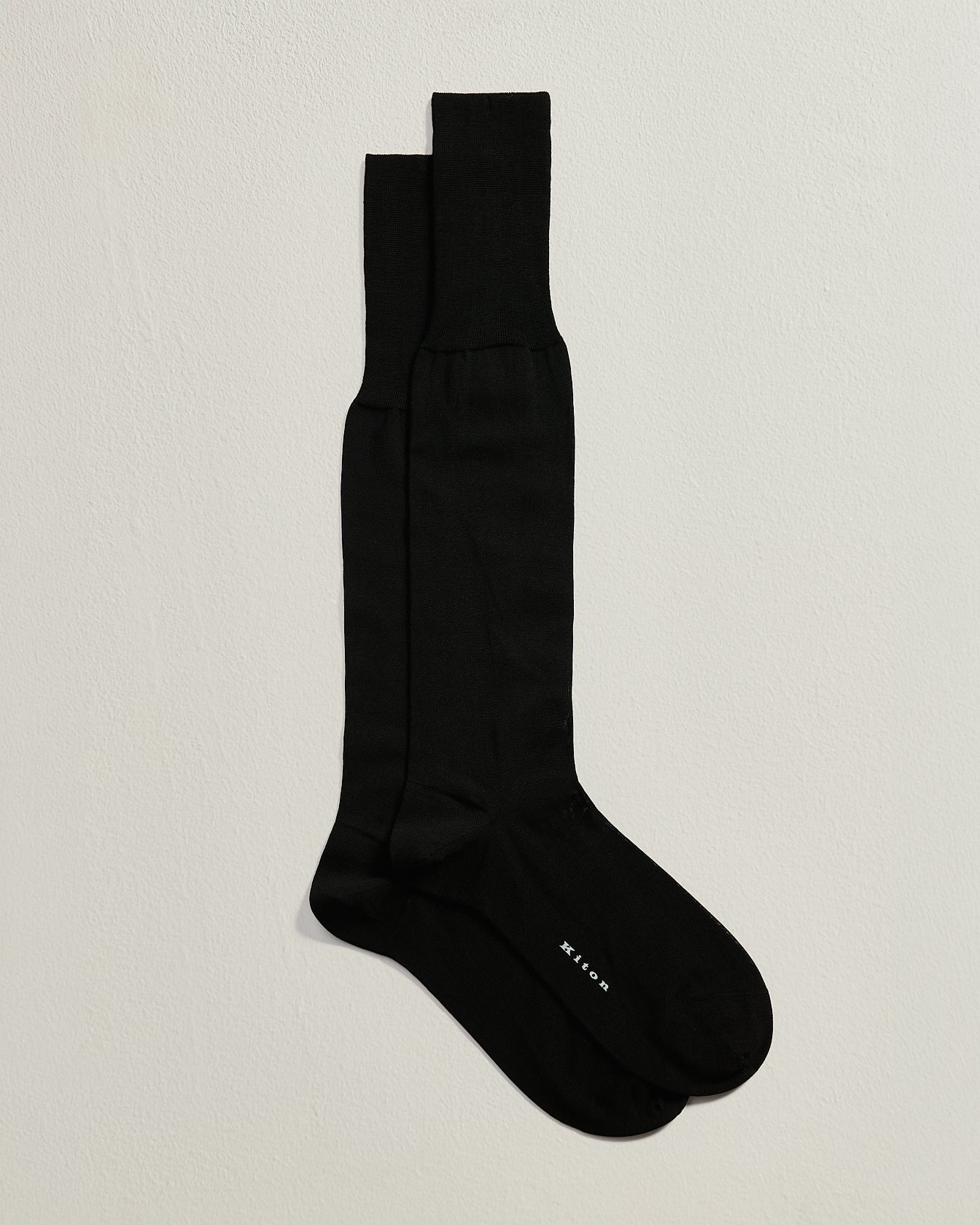 CALZE LUNGHE IN COTONE NERO