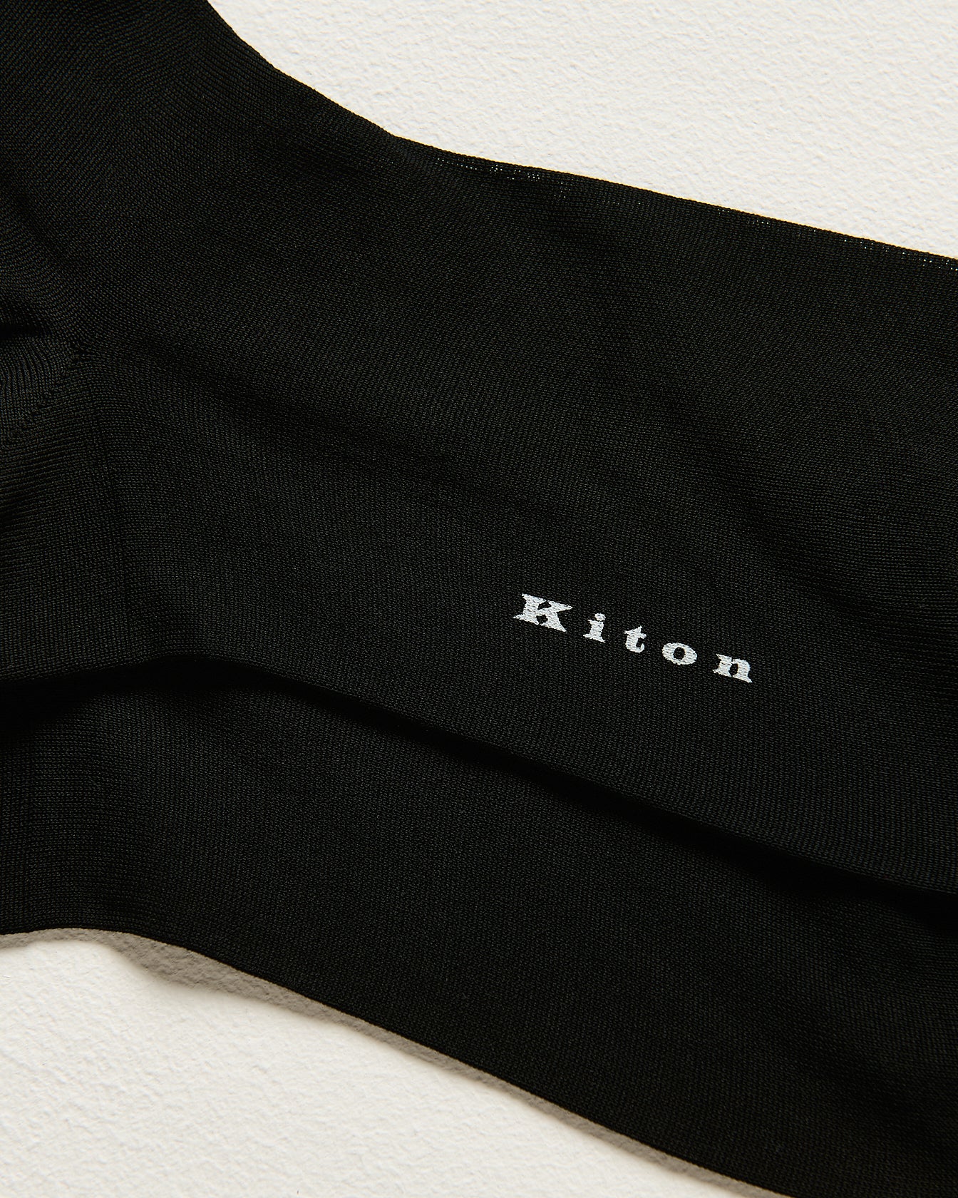 CALZE LUNGHE IN COTONE NERO