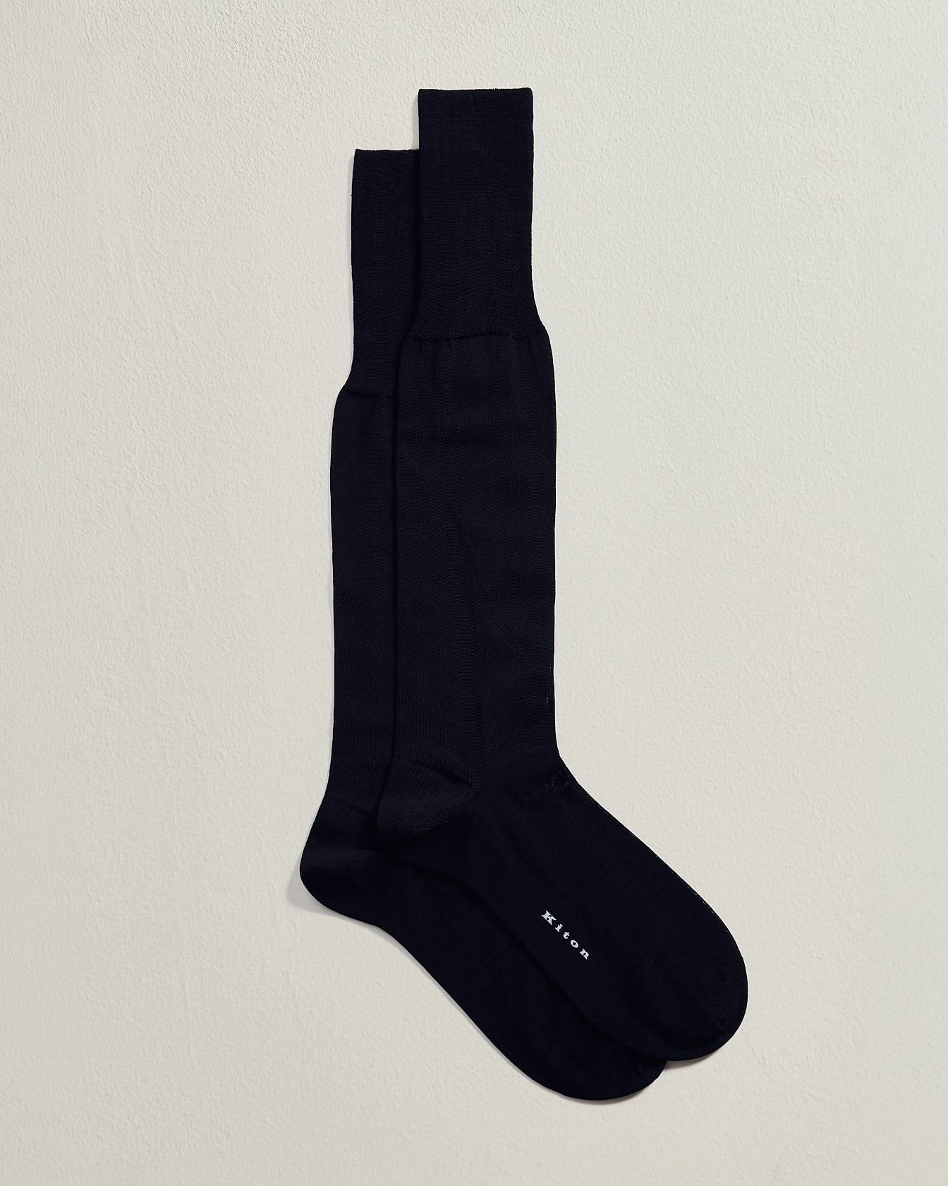 CALZE LUNGHE IN COTONE BLU NAVY