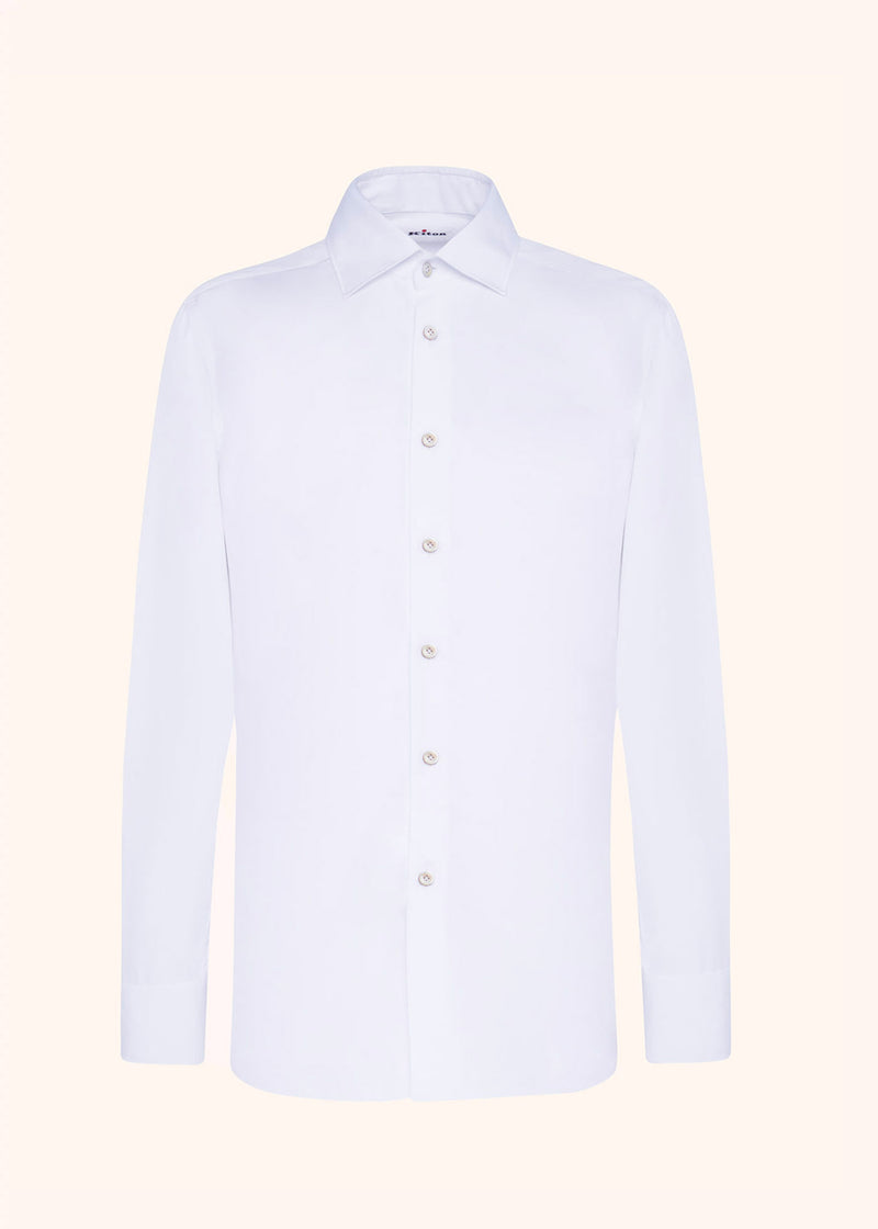 Kiton white shirt for man, in cotton 1