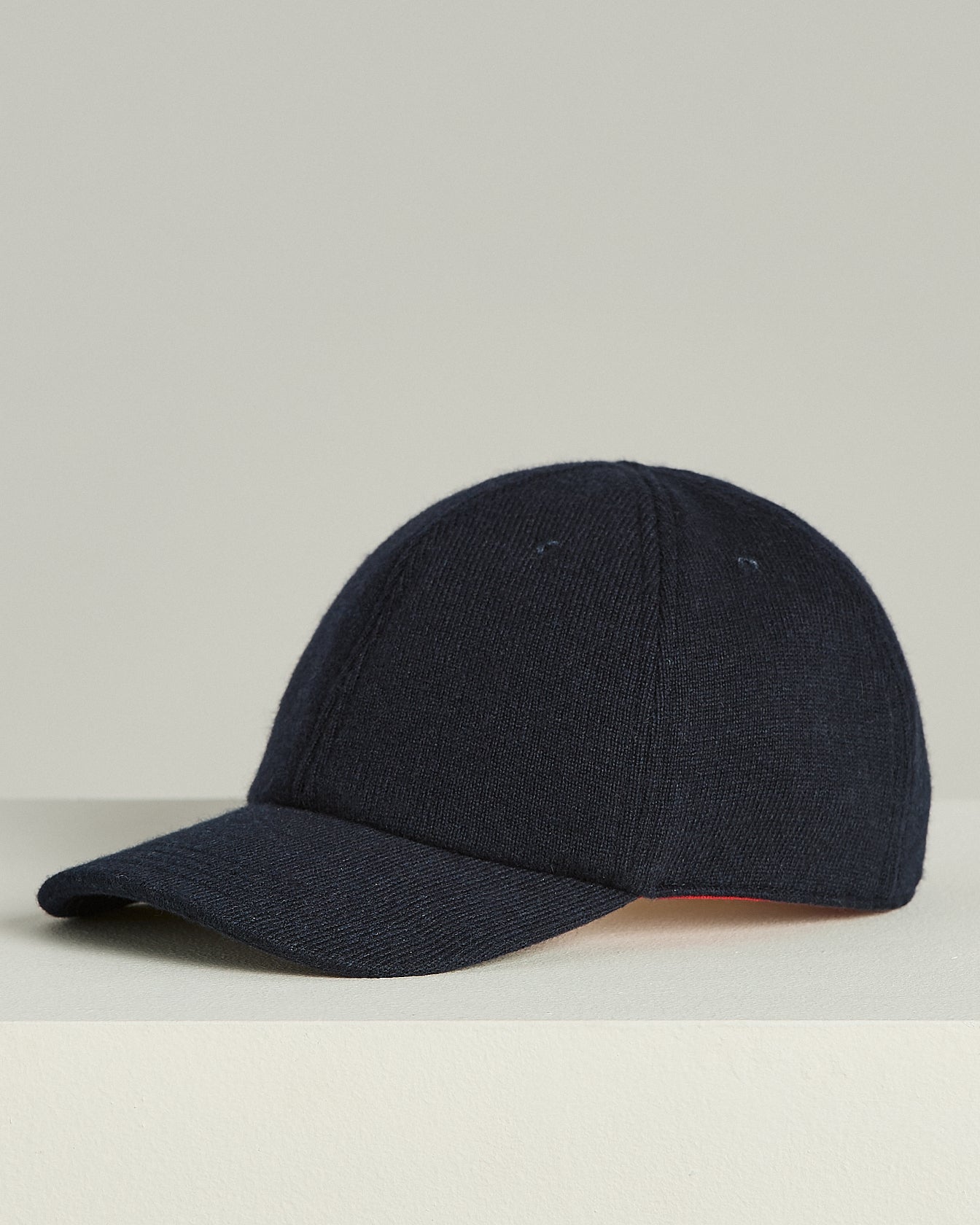 CAPPELLO BASEBALL IN CASHMERE E SETA CON DETTAGLI IN PELLE