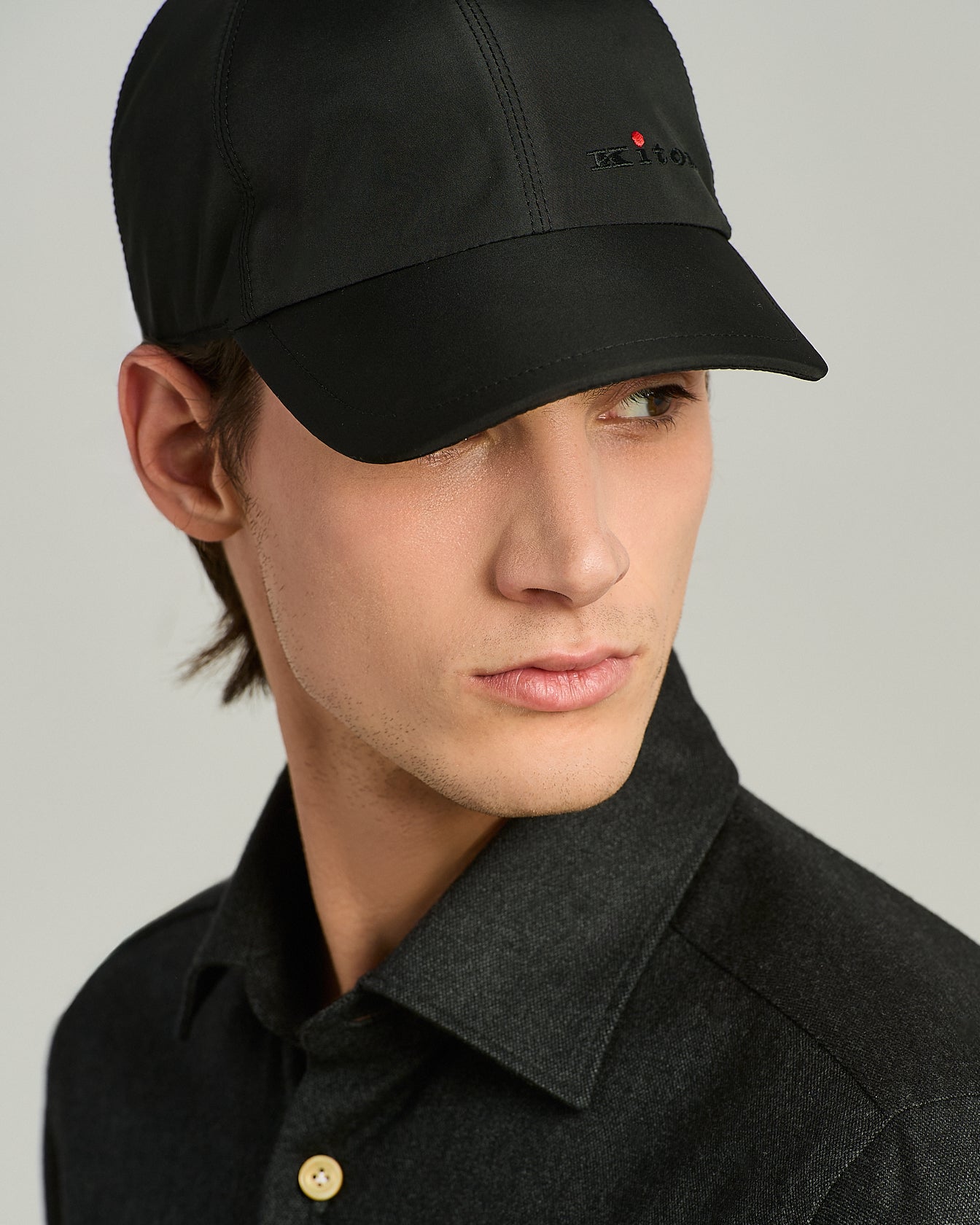 CAPPELLO BASEBALL IN TESSUTO TECNICO BLU NAVY