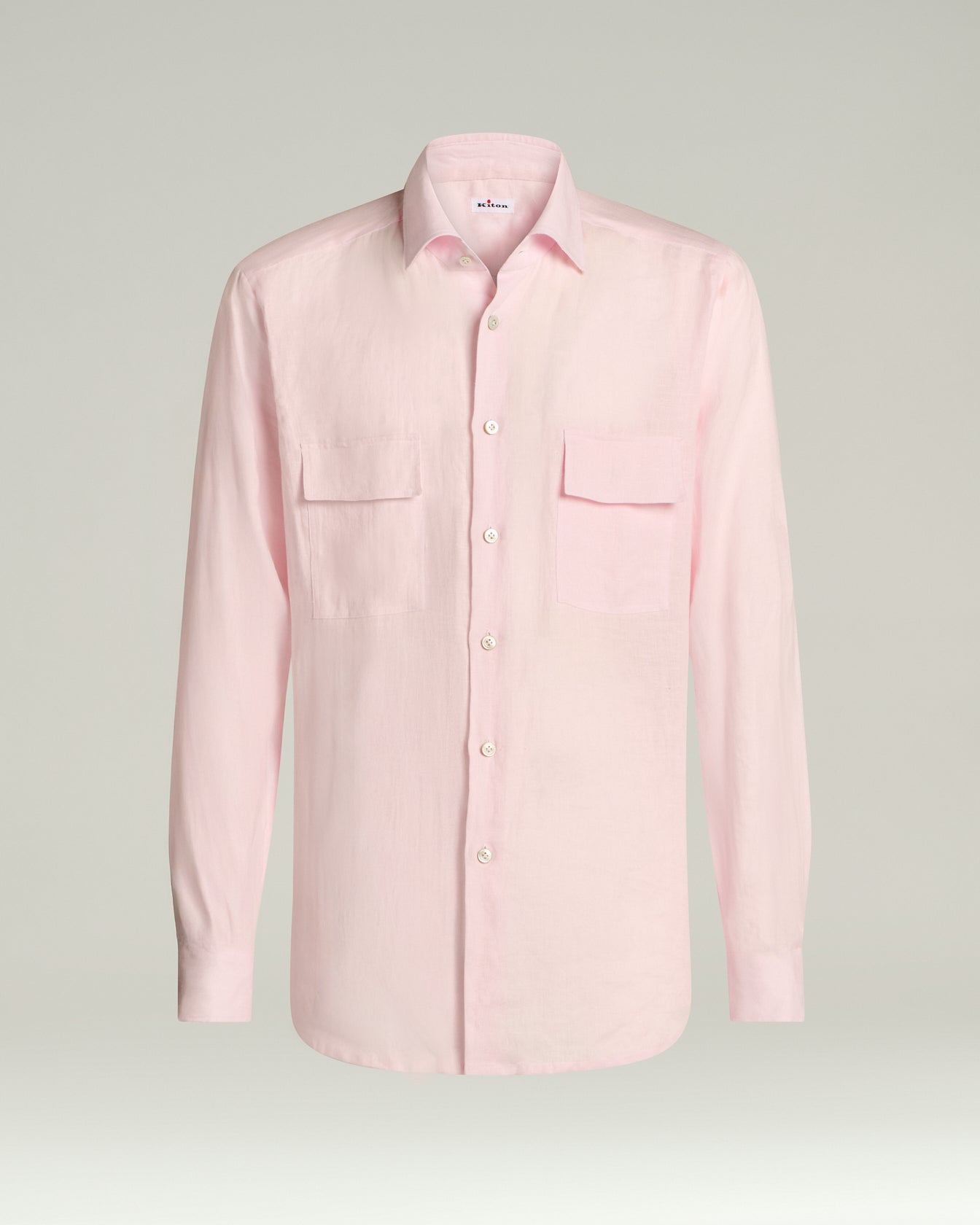 LINEN SHIRT WITH PATCH POCKETS