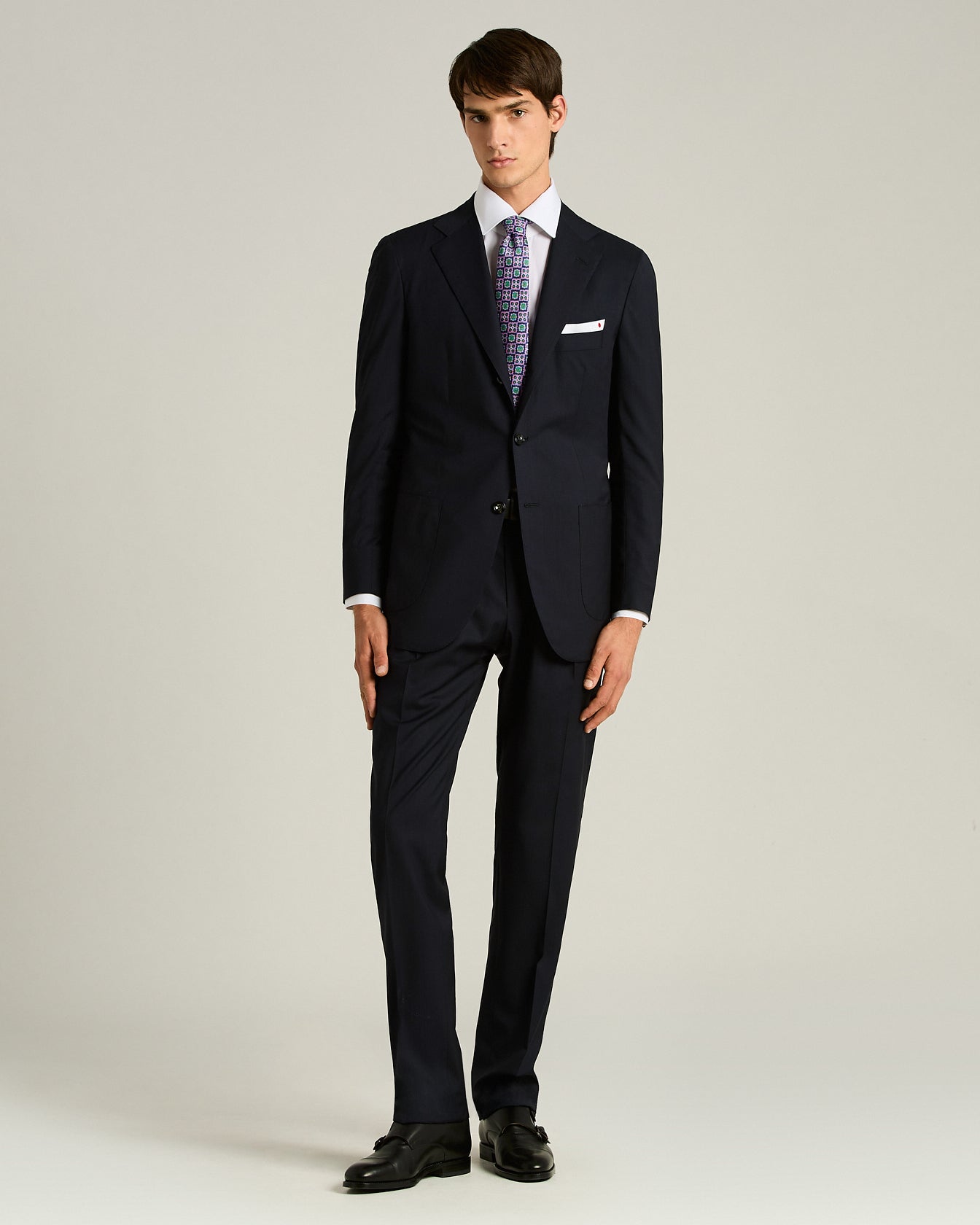 PATTERNED SILK TIE