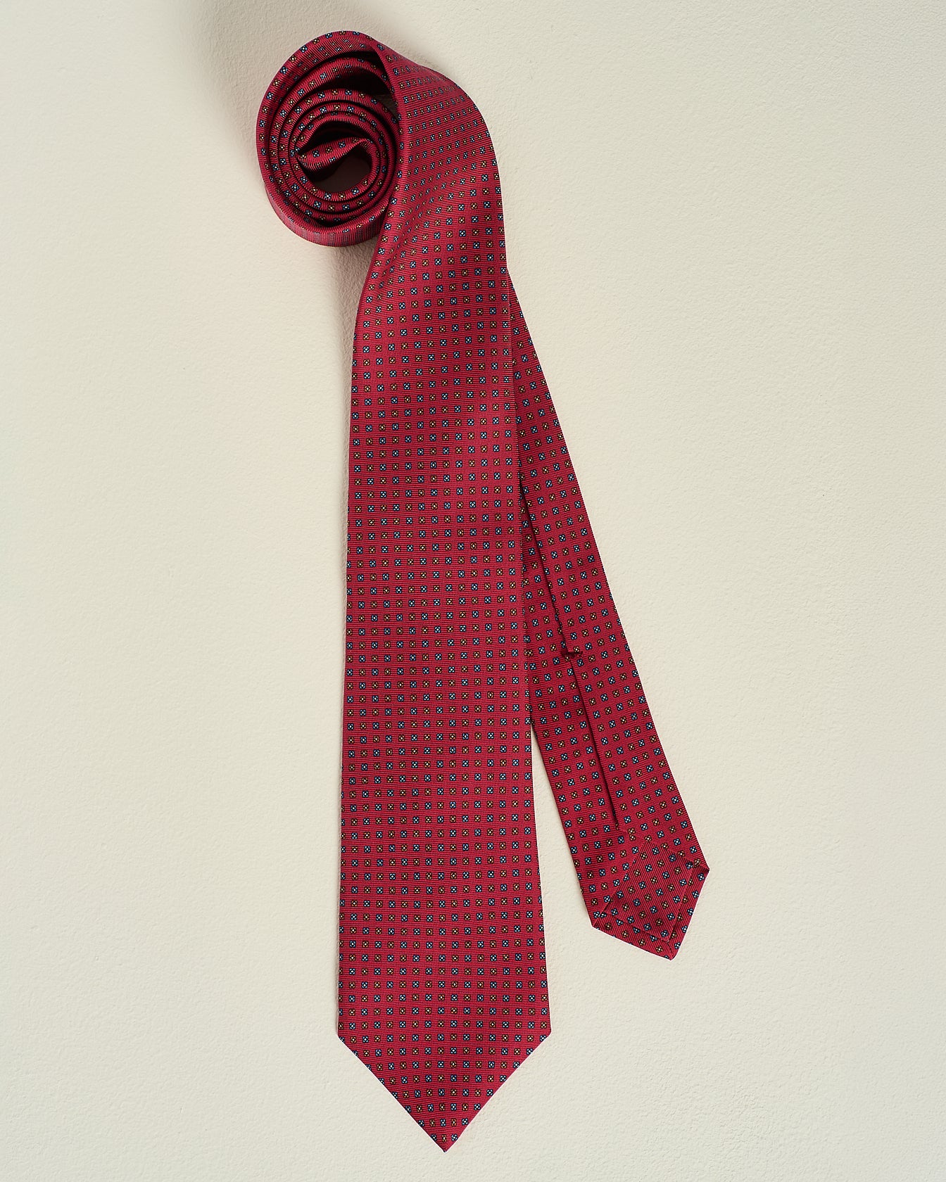 PATTERNED SILK TIE