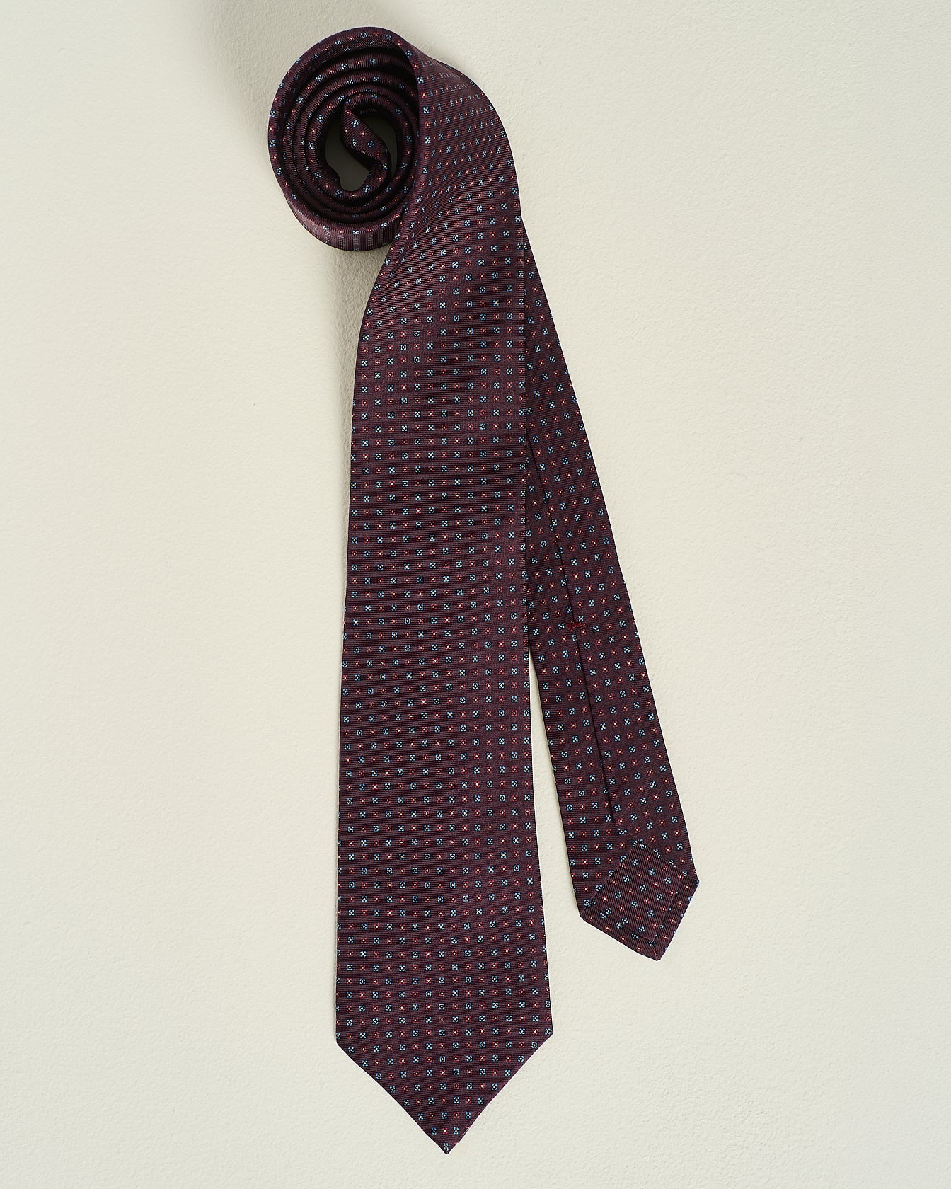 PATTERNED SILK TIE
