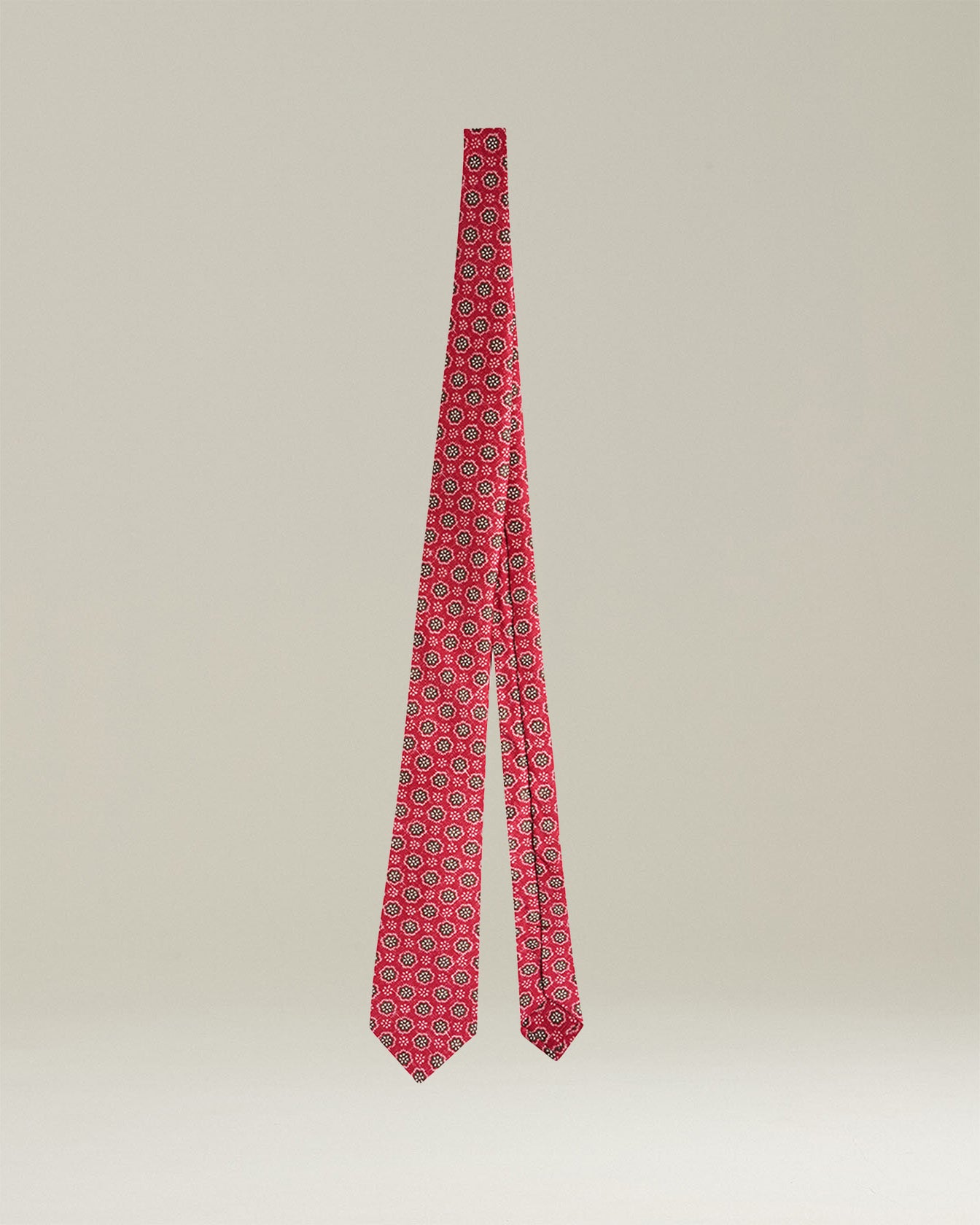 PATTERNED SILK TIE