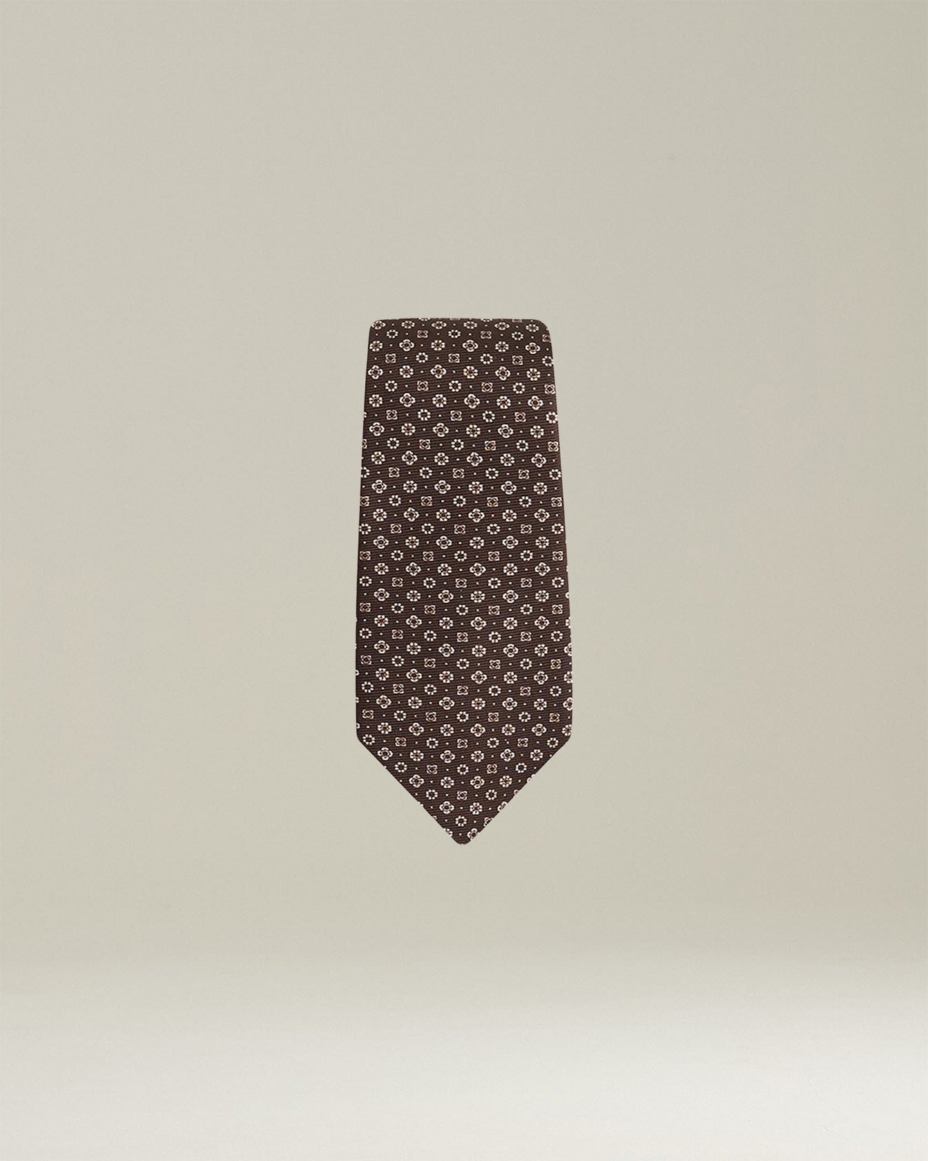 PATTERNED SILK TIE