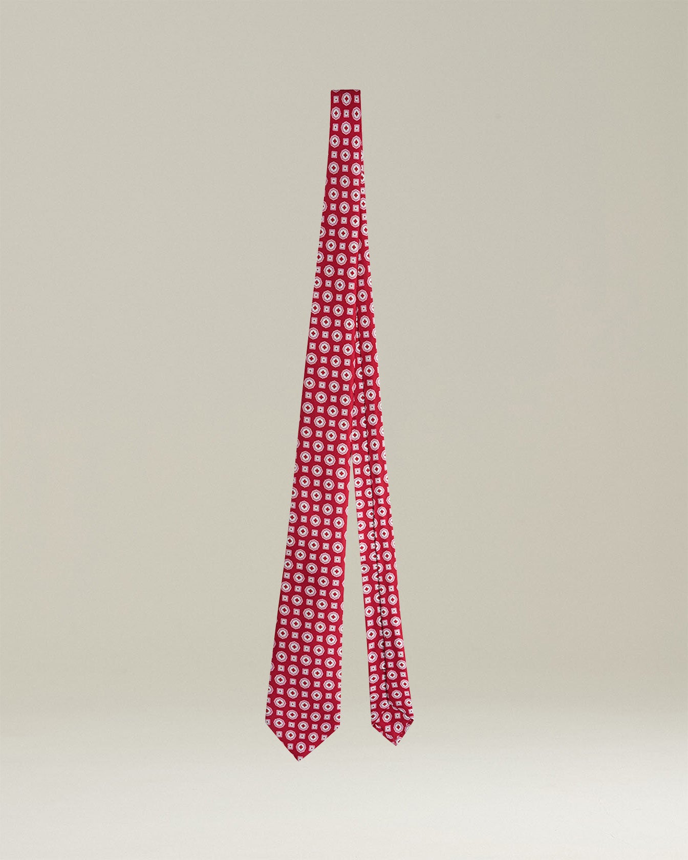 PATTERNED SILK TIE