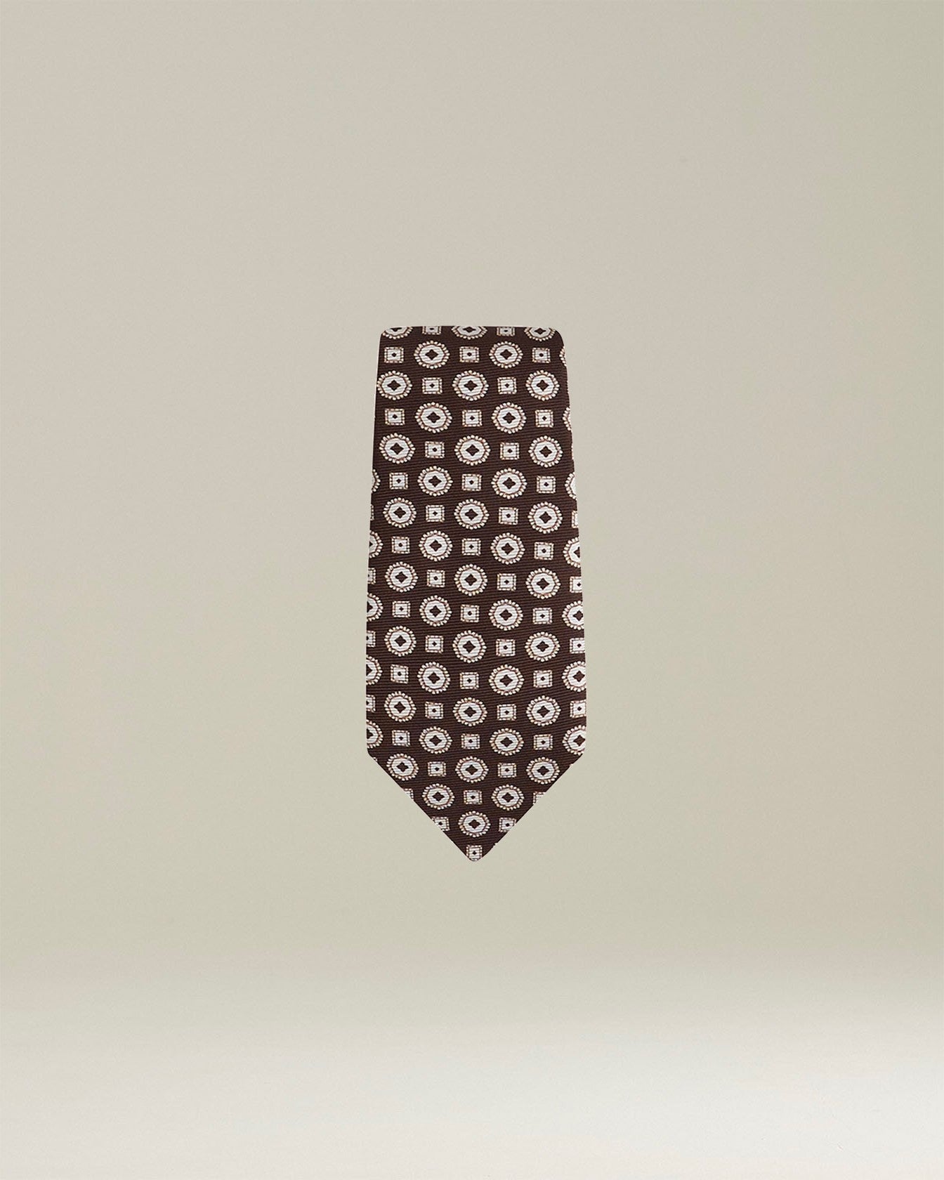 PATTERNED SILK TIE