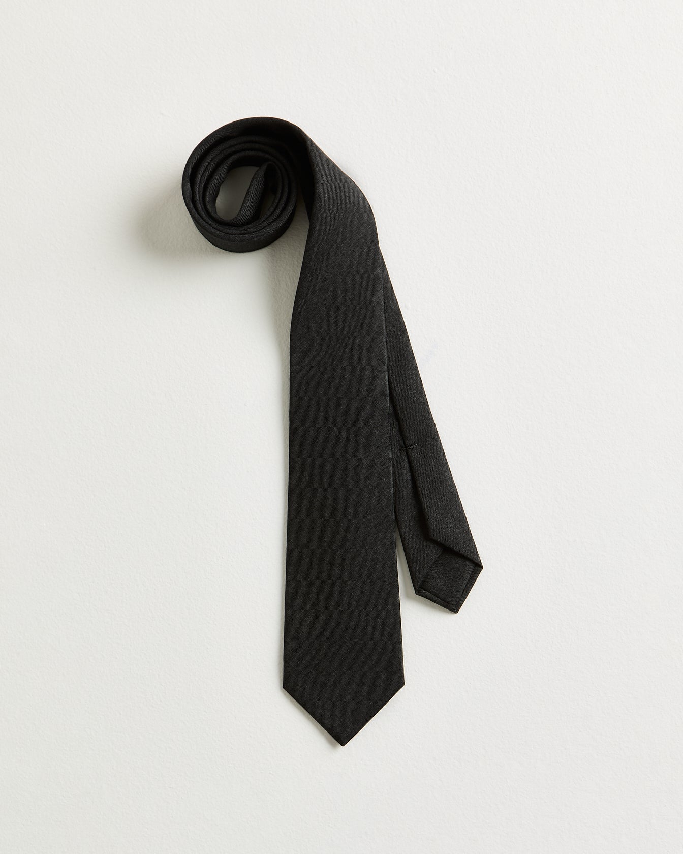 men's pure wool seven-fold dark gray tie