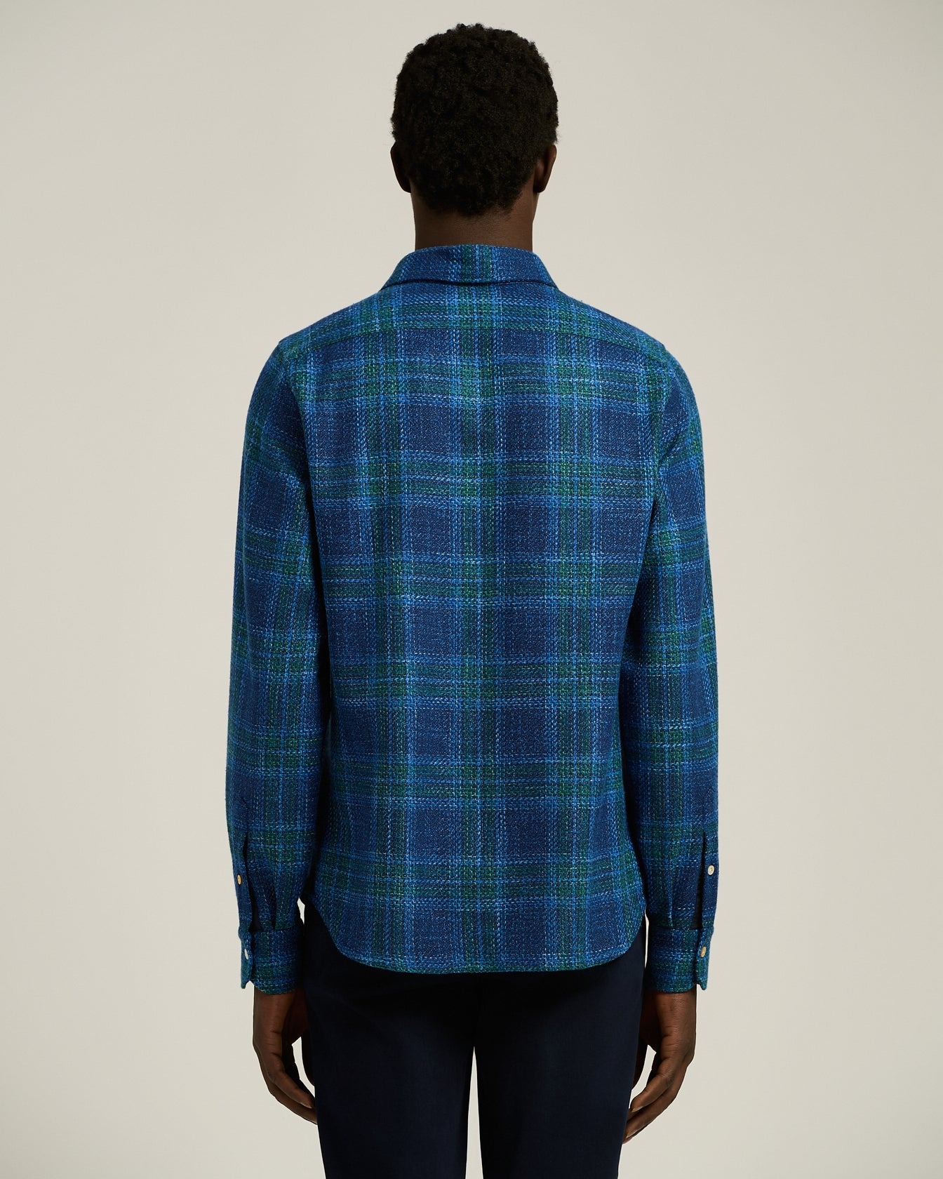 CAMICIA TARTAN IN LANA BLEND