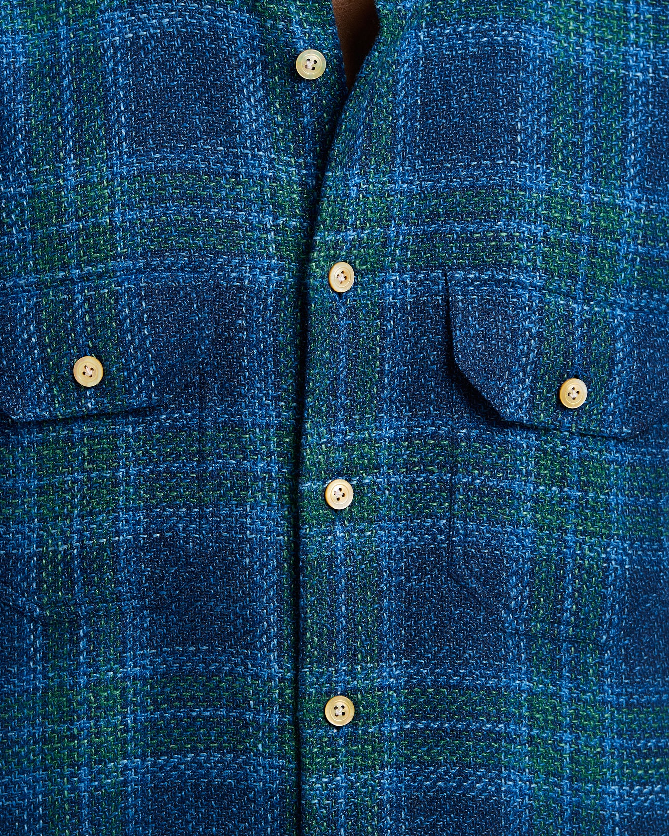 CAMICIA TARTAN IN LANA BLEND