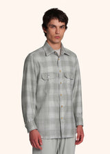 Kiton light grey shirt for man, in cashmere 2