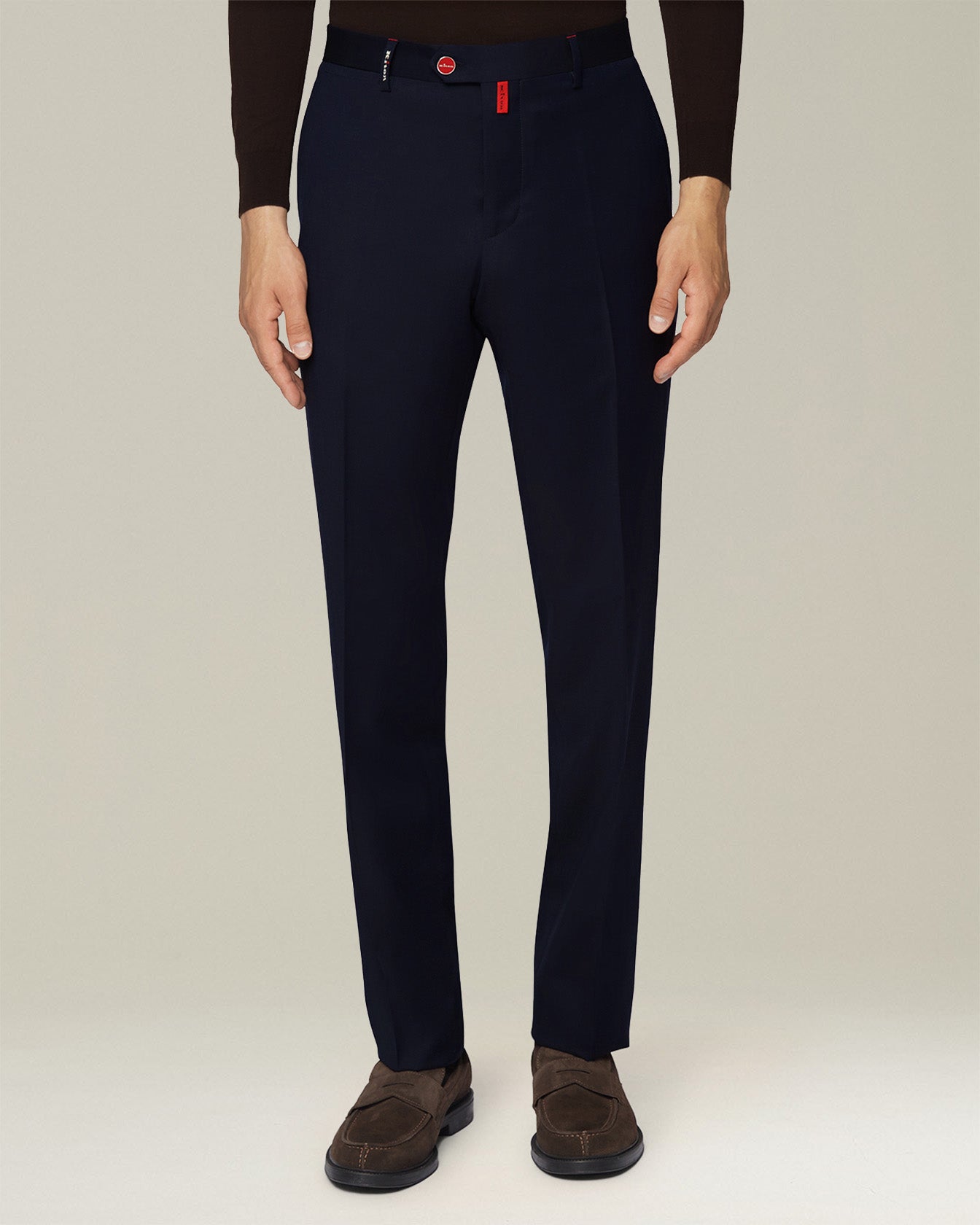 WOOL CHINO TROUSERS