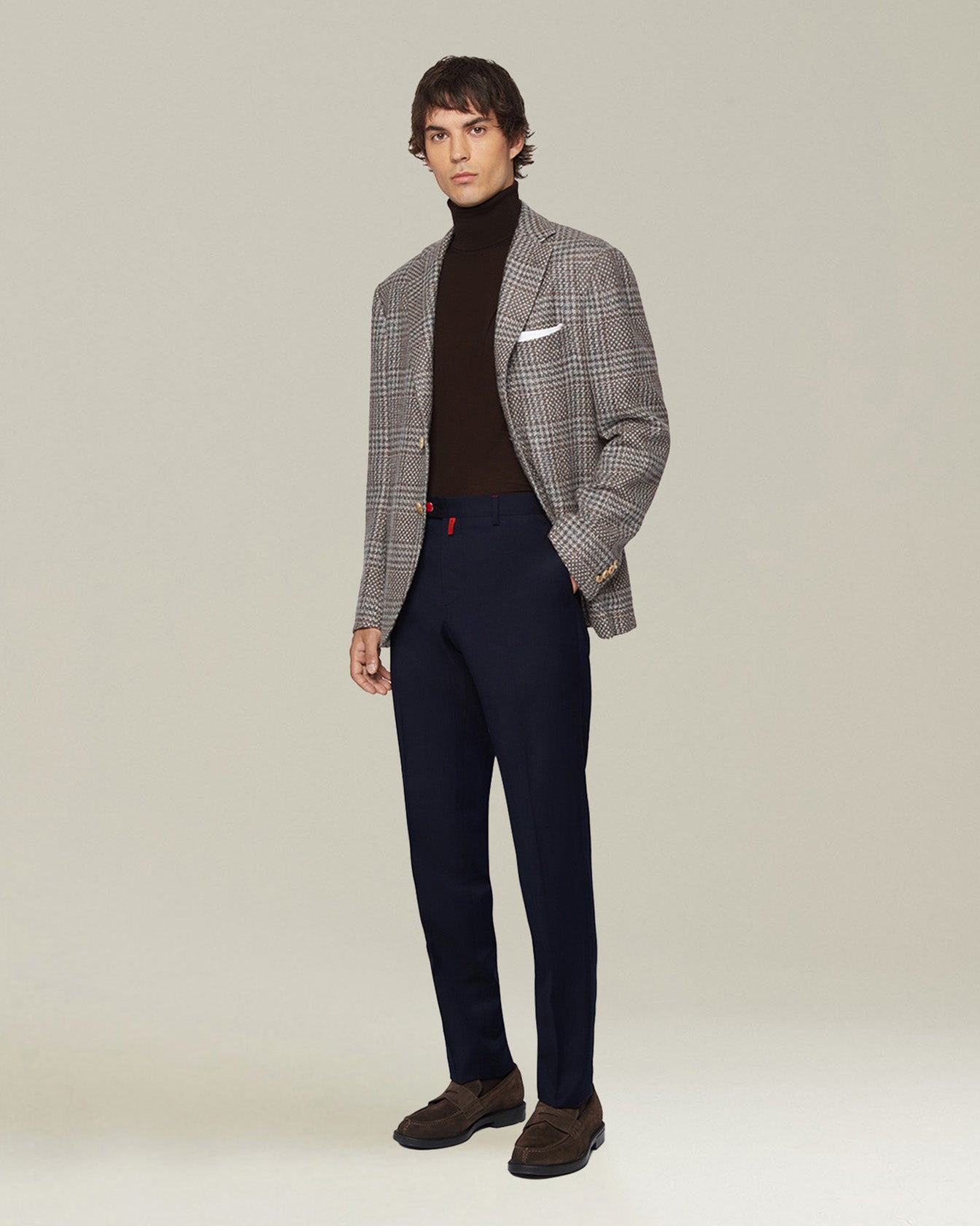 WOOL CHINO TROUSERS