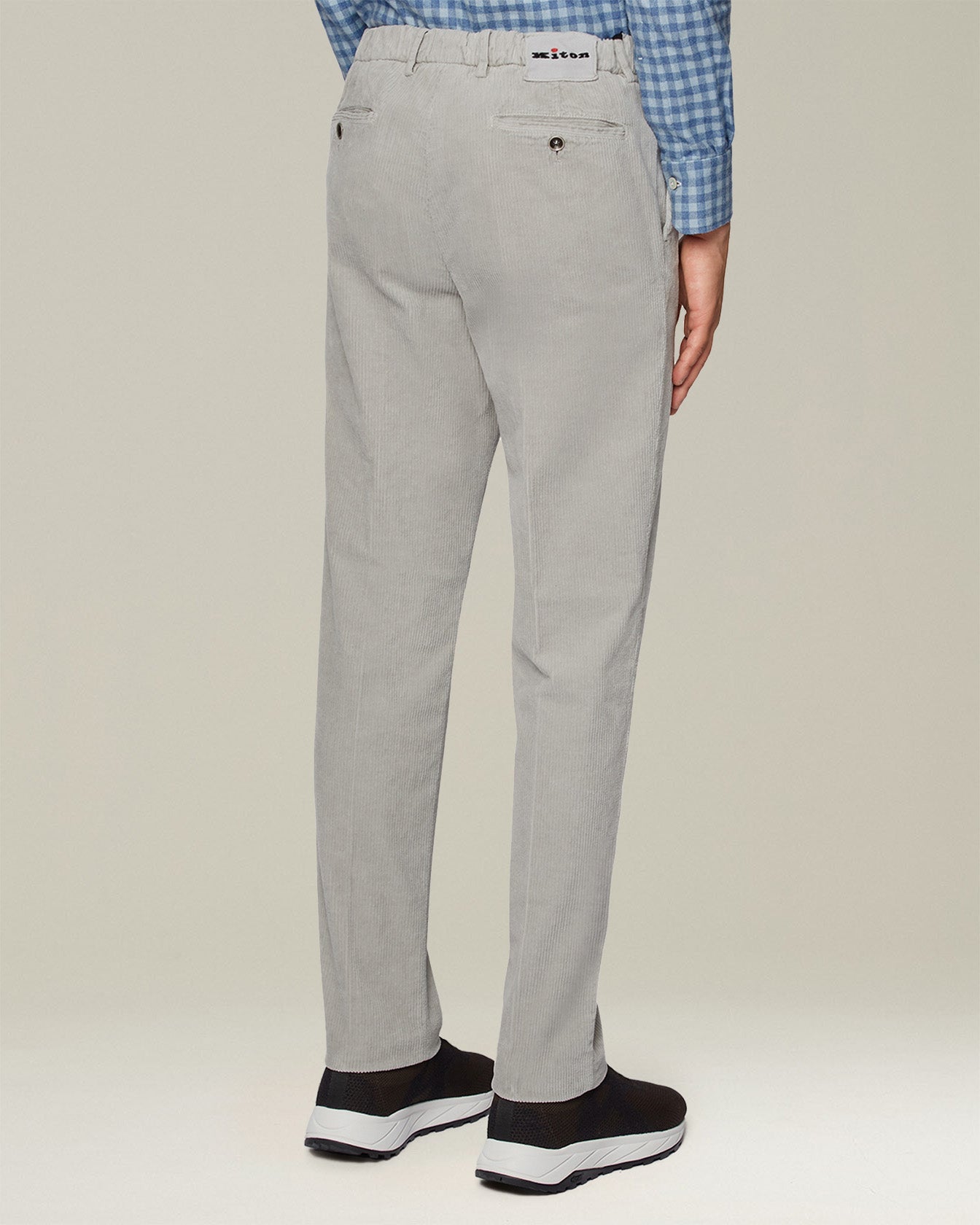 CASUAL COTTON AND CASHMERE TROUSERS