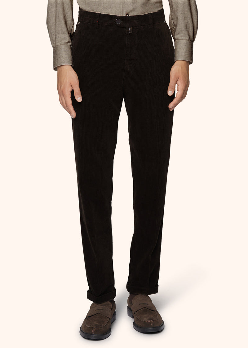 CASUAL COTTON AND CASHMERE TROUSERS