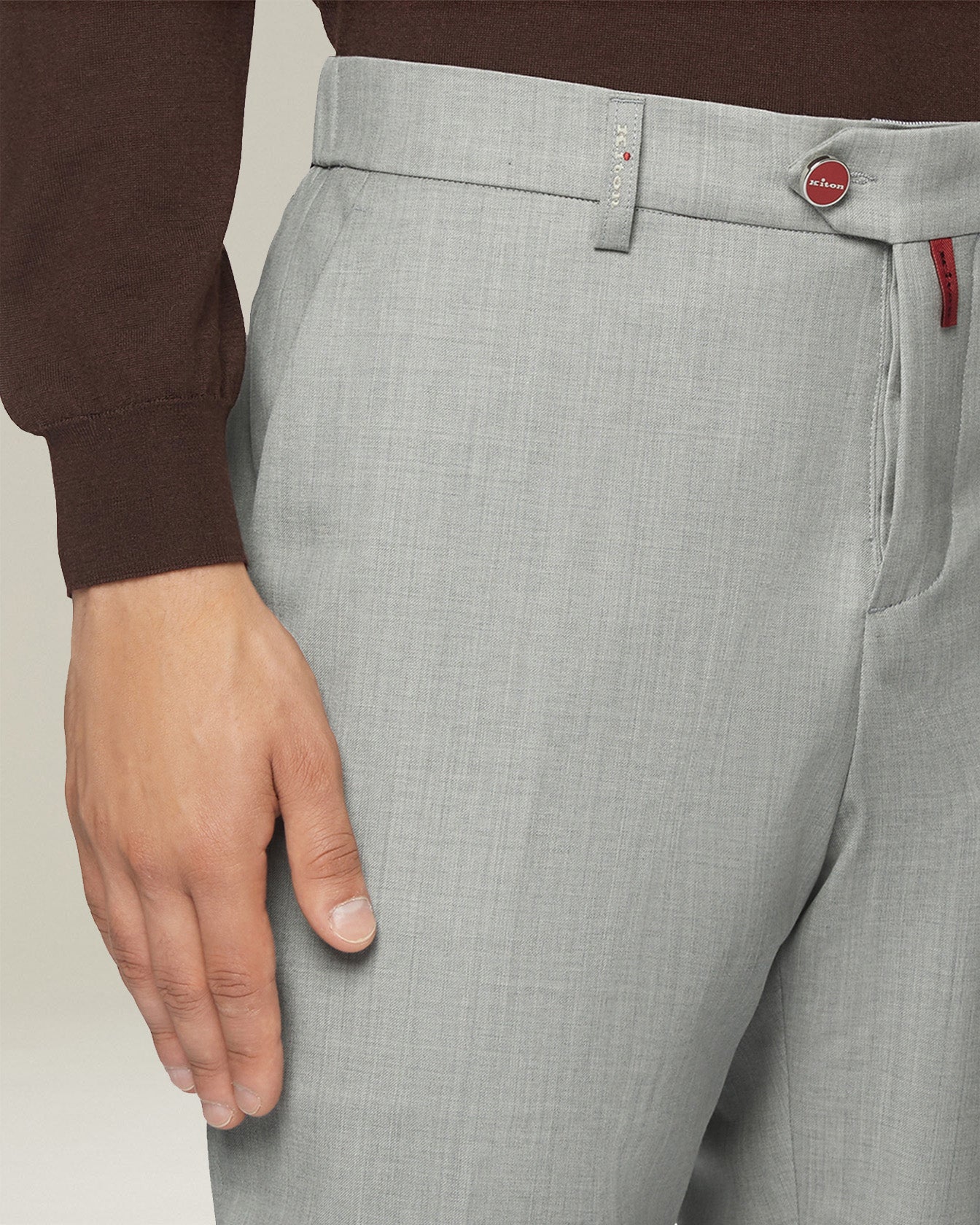 CASUAL WOOL TROUSERS