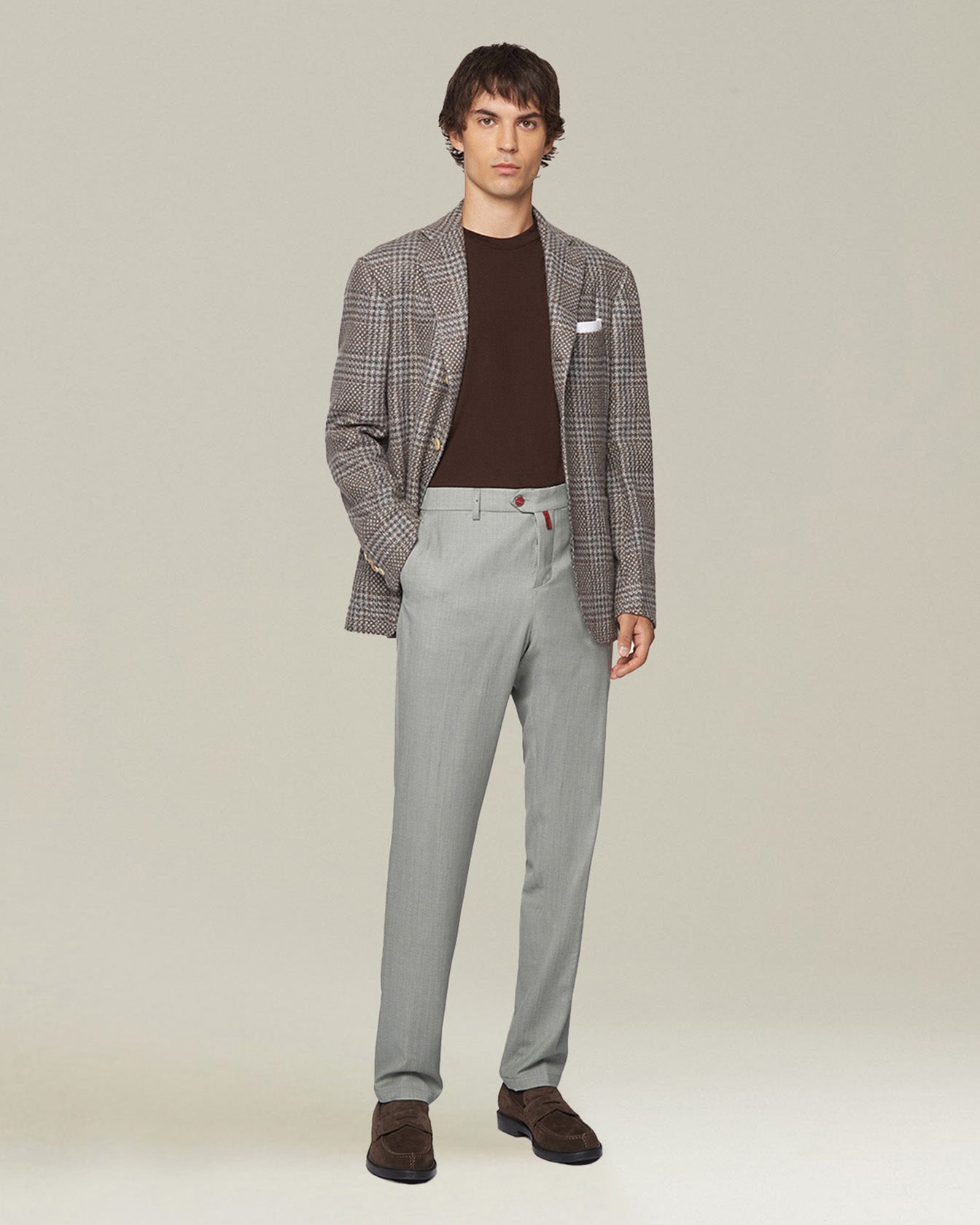 CASUAL WOOL TROUSERS