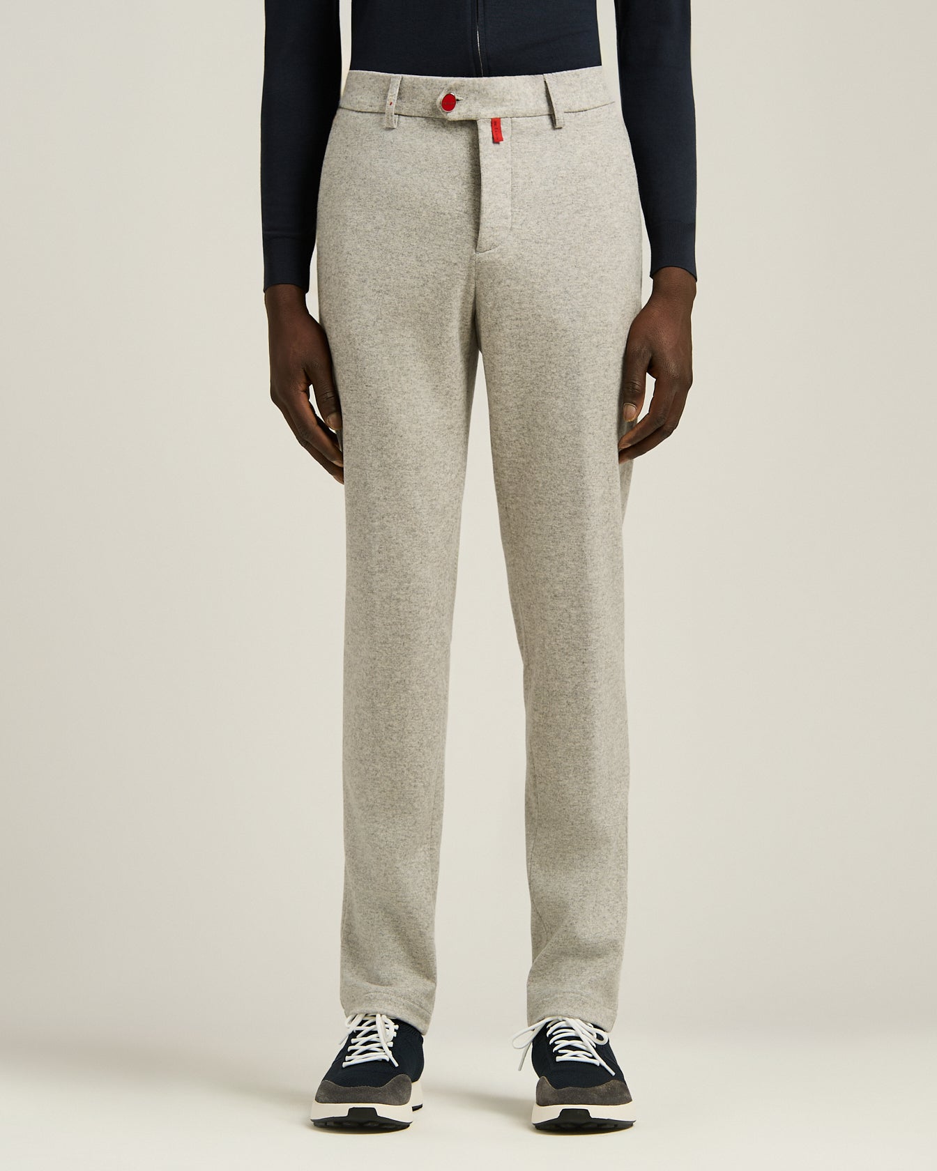 CASUAL WOOL AND CASHMERE TROUSERS