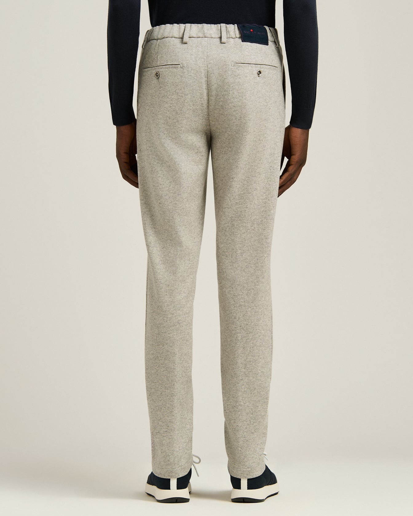 CASUAL WOOL AND CASHMERE TROUSERS