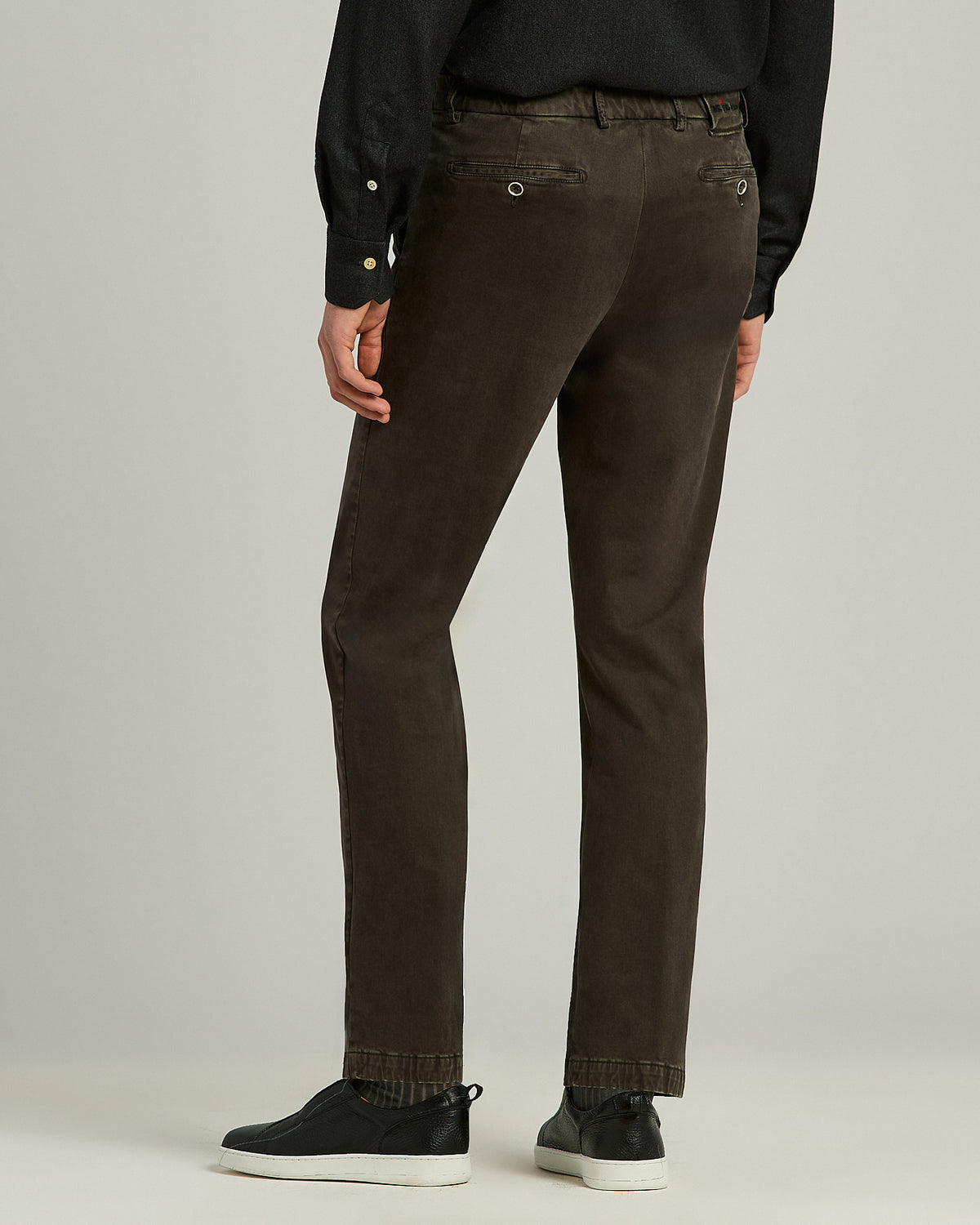 DARK BROWN COTTON PANTS 2