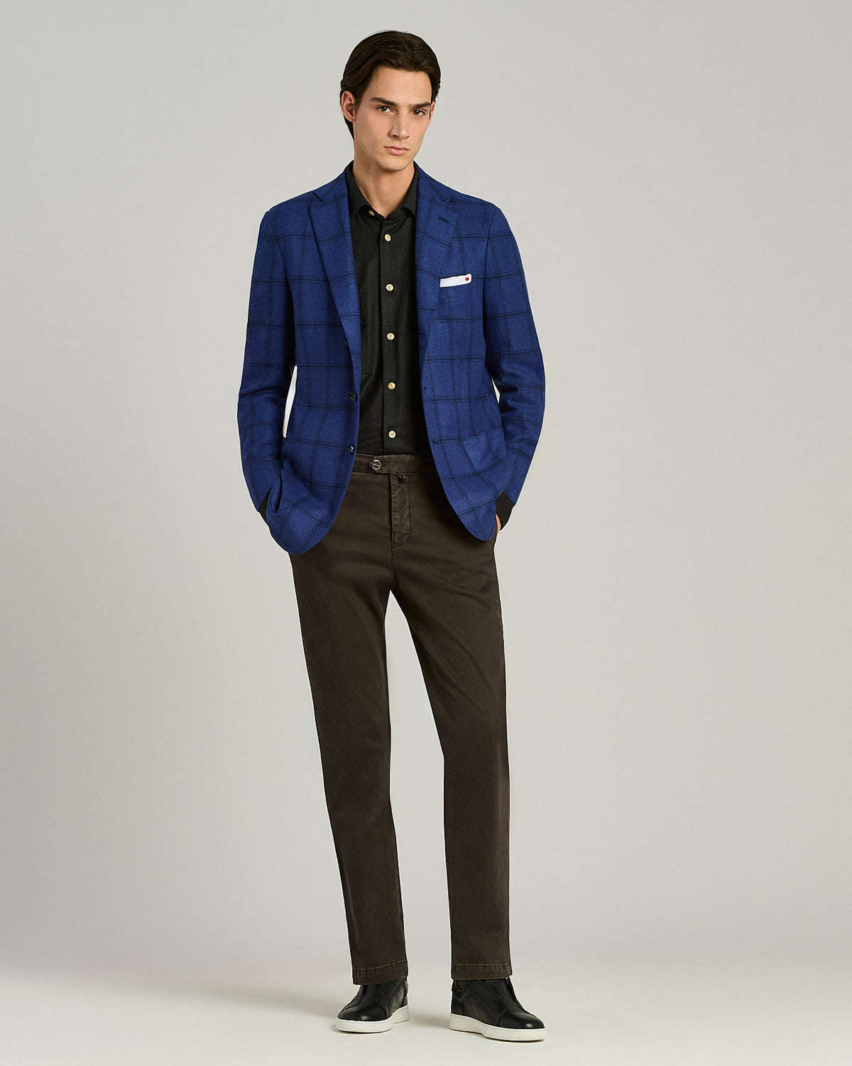 DARK BROWN COTTON PANTS 5