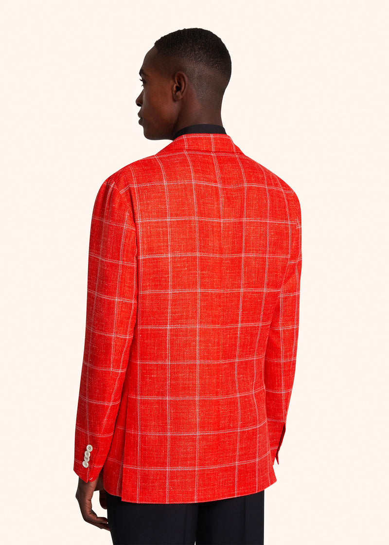 Kiton red jacket for man, in cashmere 3