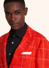 Kiton red jacket for man, in cashmere 4