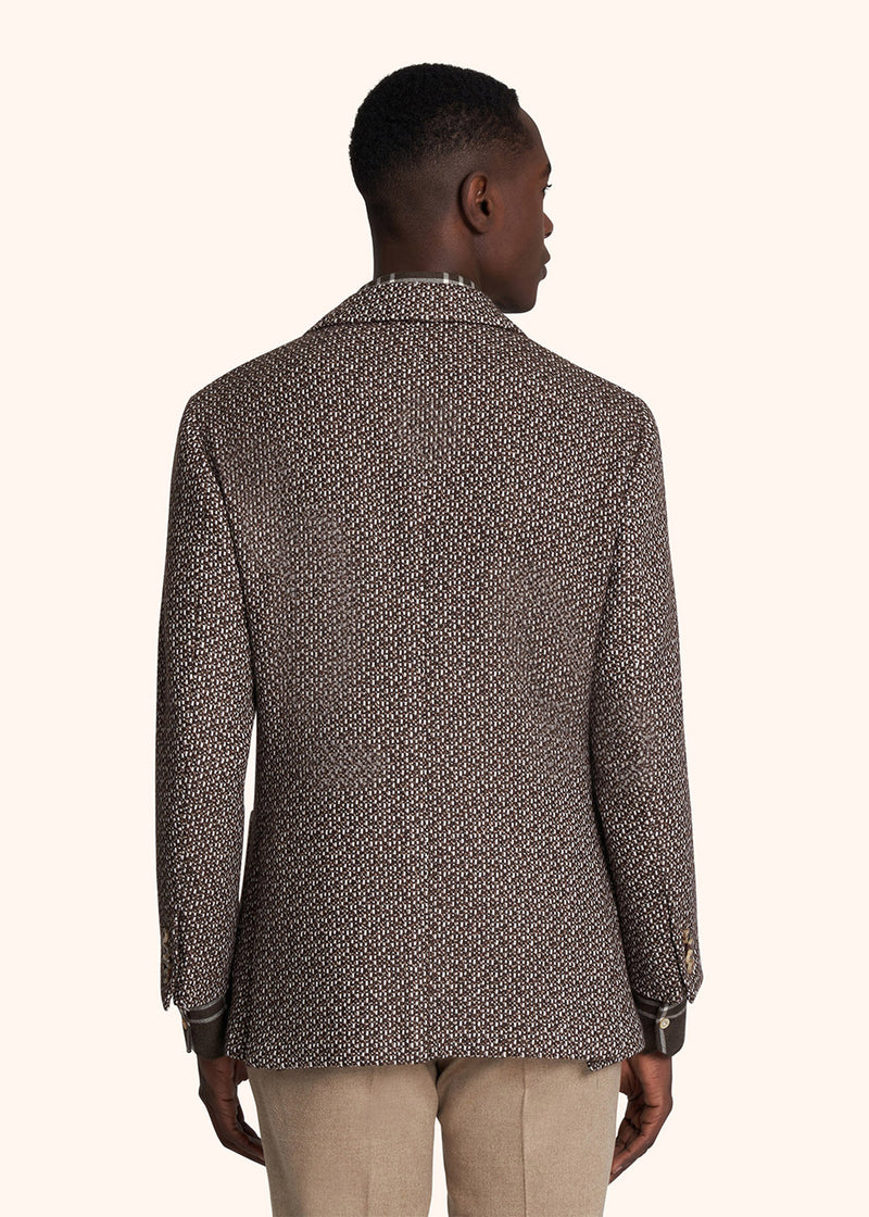 Kiton brown jacket for man, in cashmere 3