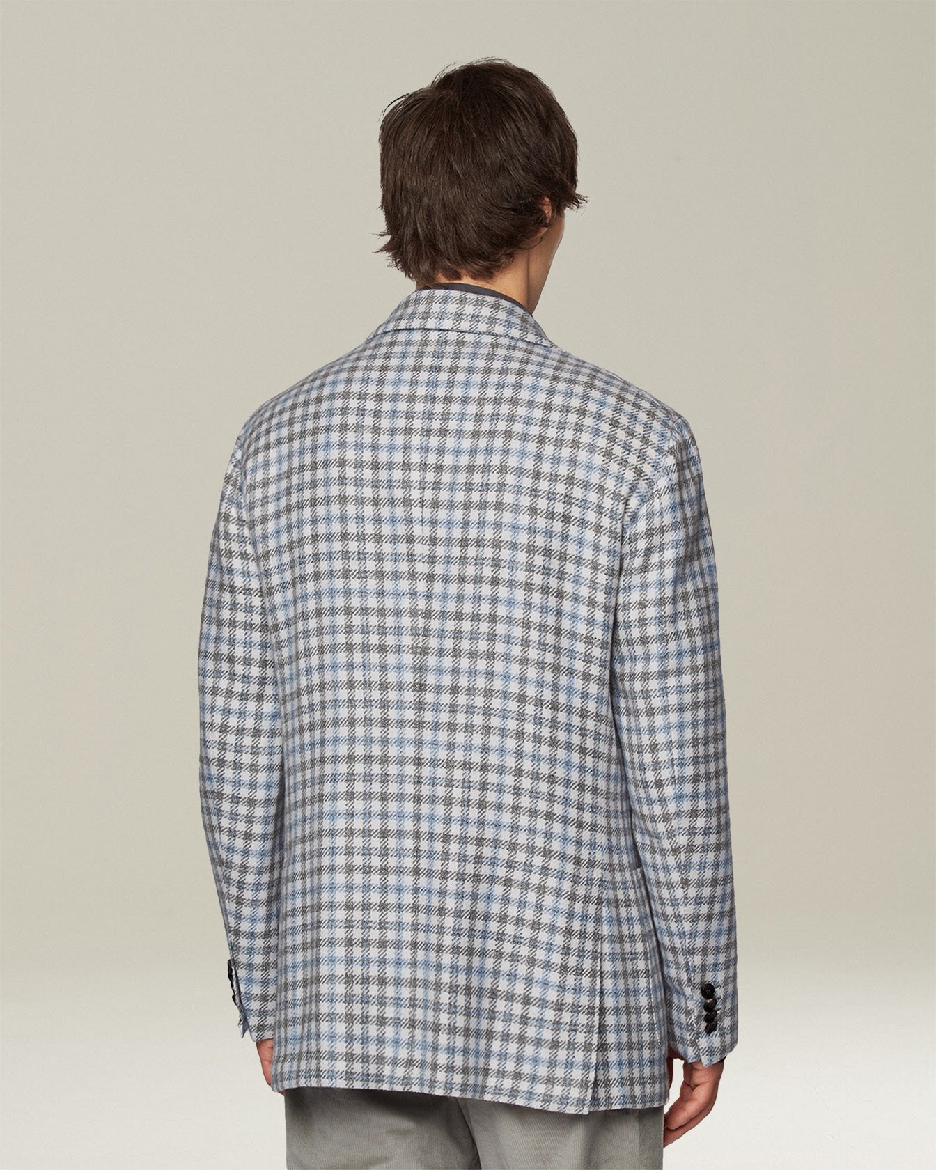 GLEN PLAID CASHMERE BLEND BLAZER