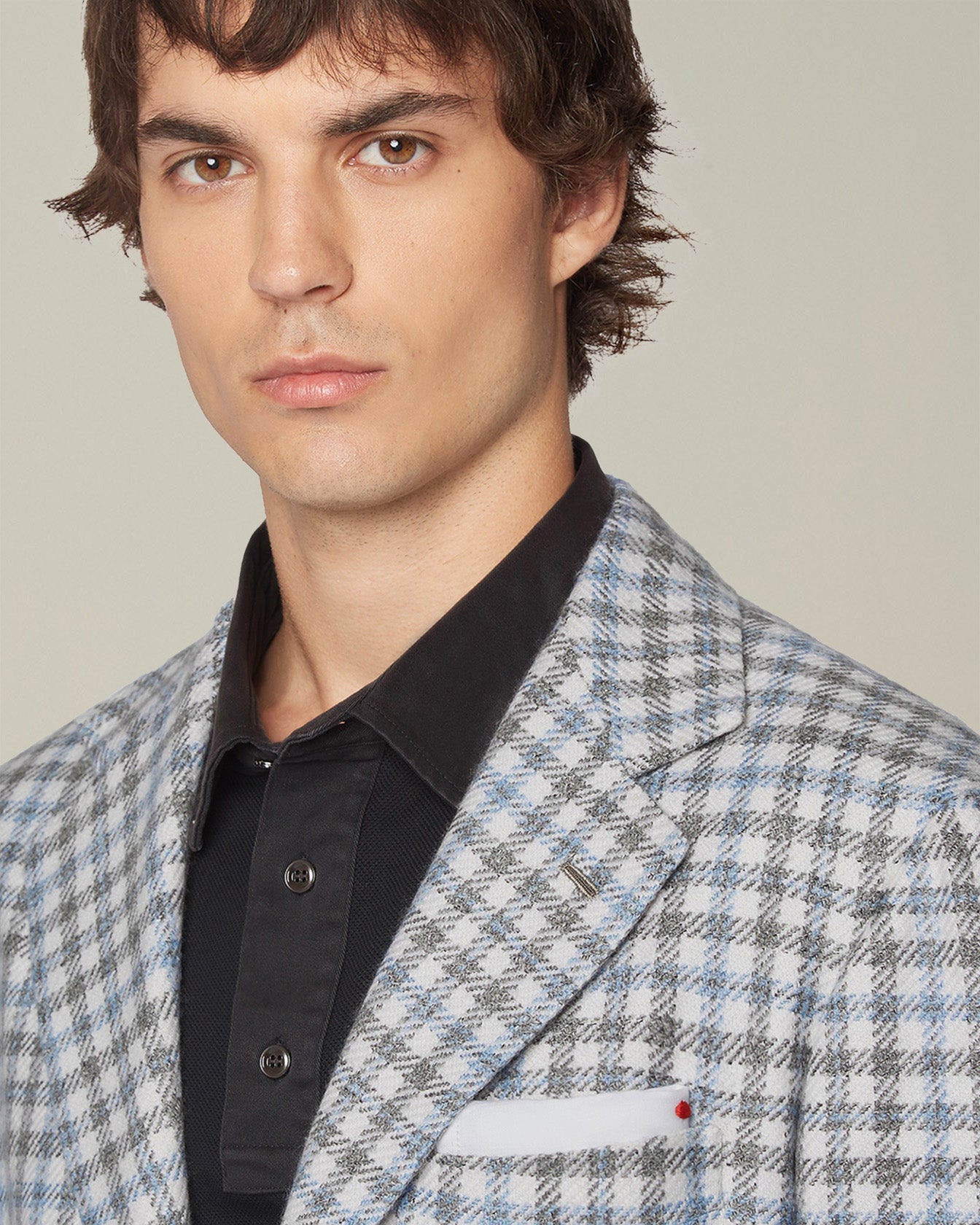 GLEN PLAID CASHMERE BLEND BLAZER