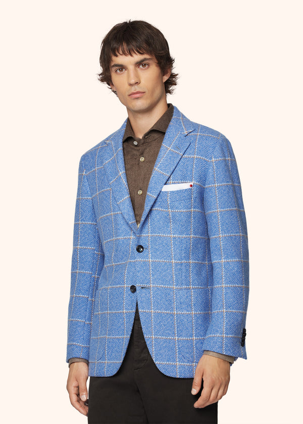 CHECKED CASHMERE BLAZER