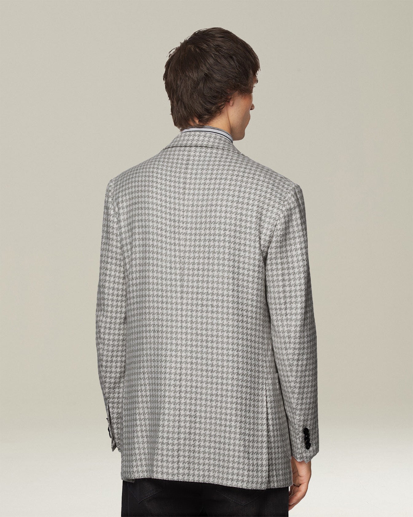 HOUNDSTOOTH CASHMERE BLAZER