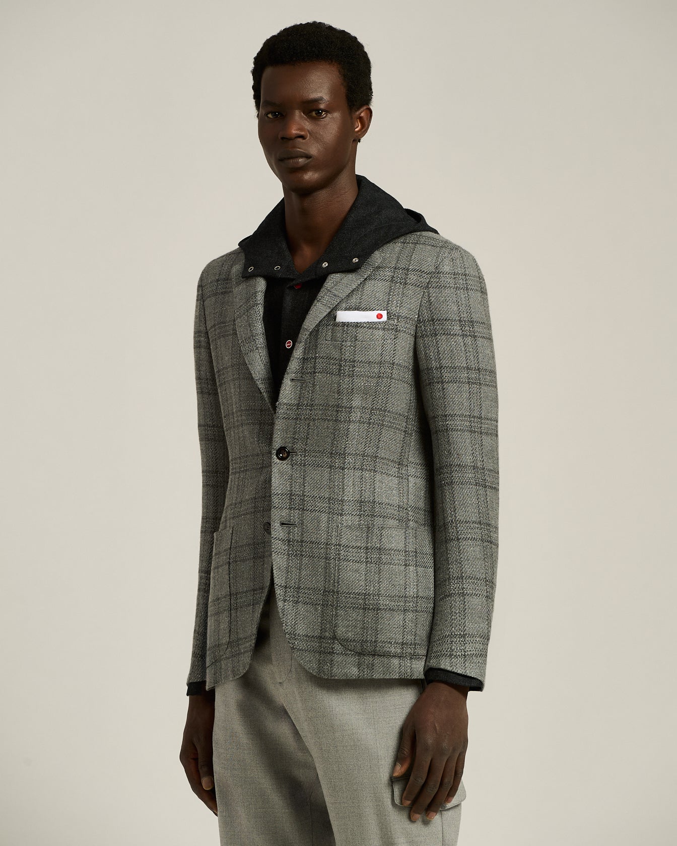 GIACCA A QUADRI IN CASHMERE BLEND