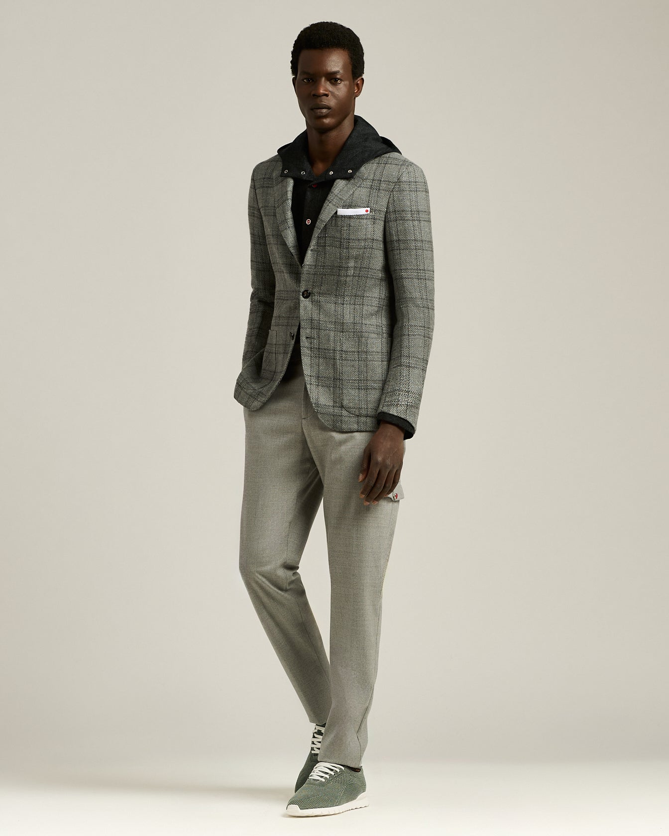 GIACCA A QUADRI IN CASHMERE BLEND
