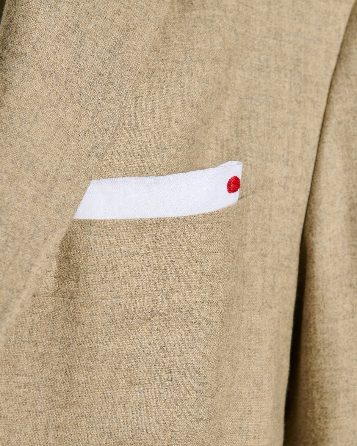 BEIGE CASHMERE JACKET WITH PATCH POCKETS 3