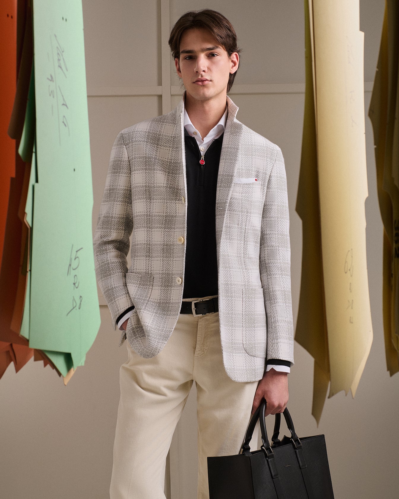 GIACCA IN CASHMERE CON MOTIVO CHECK