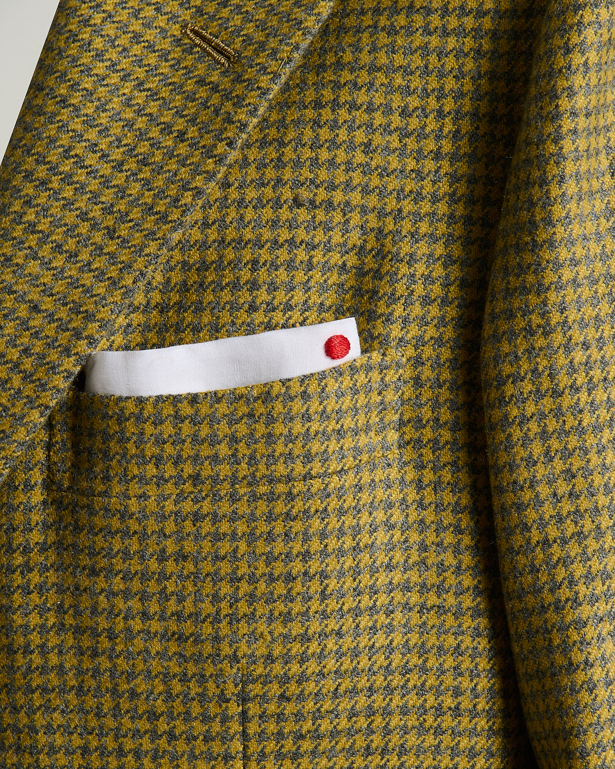 YELLOW HOUNDSTOOTH PURE CASHMERE JACKET 3