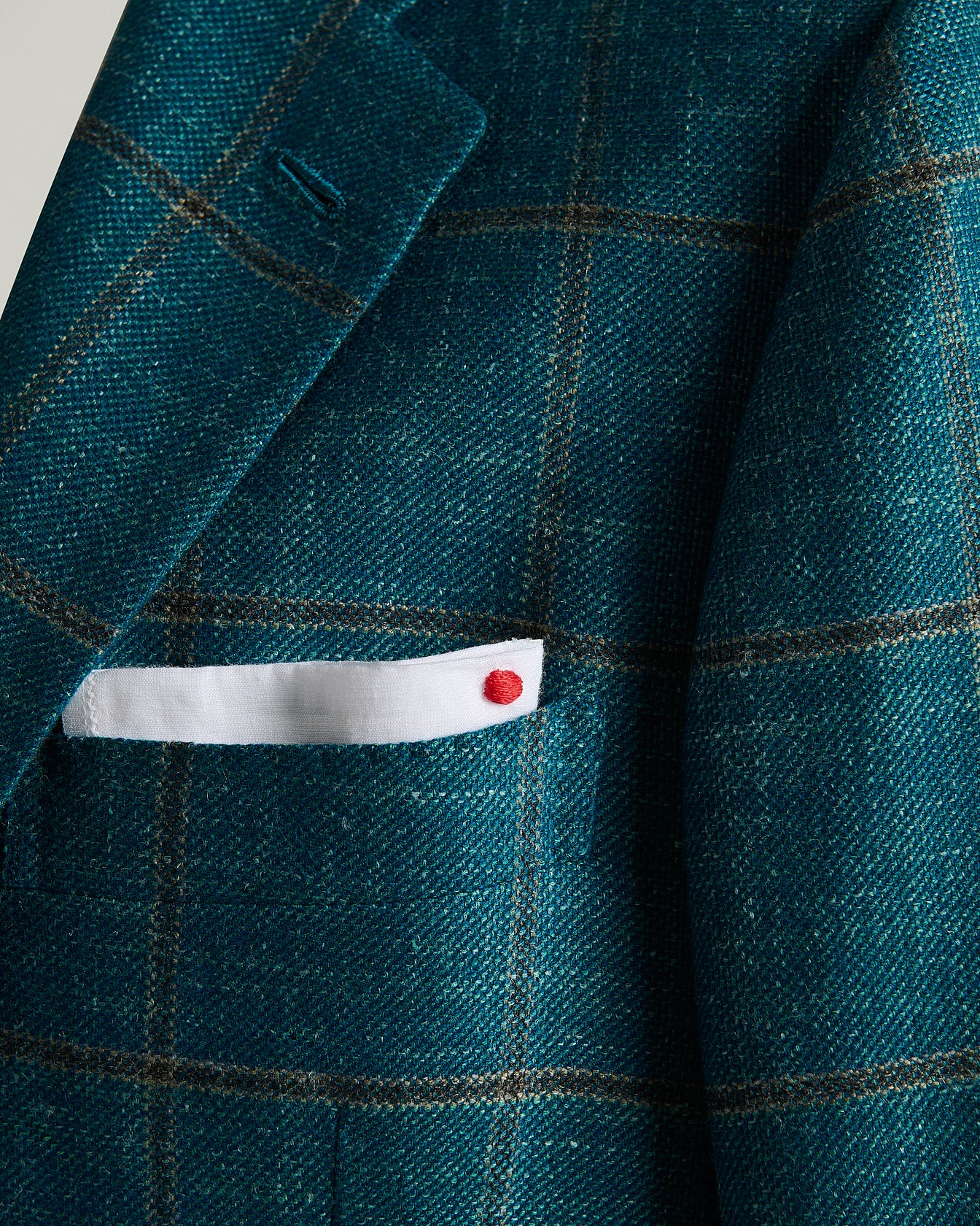 GIACCA IN BLEND DI CASHMERE, LANA, SETA E LINO CON MOTIVO A QUADRI