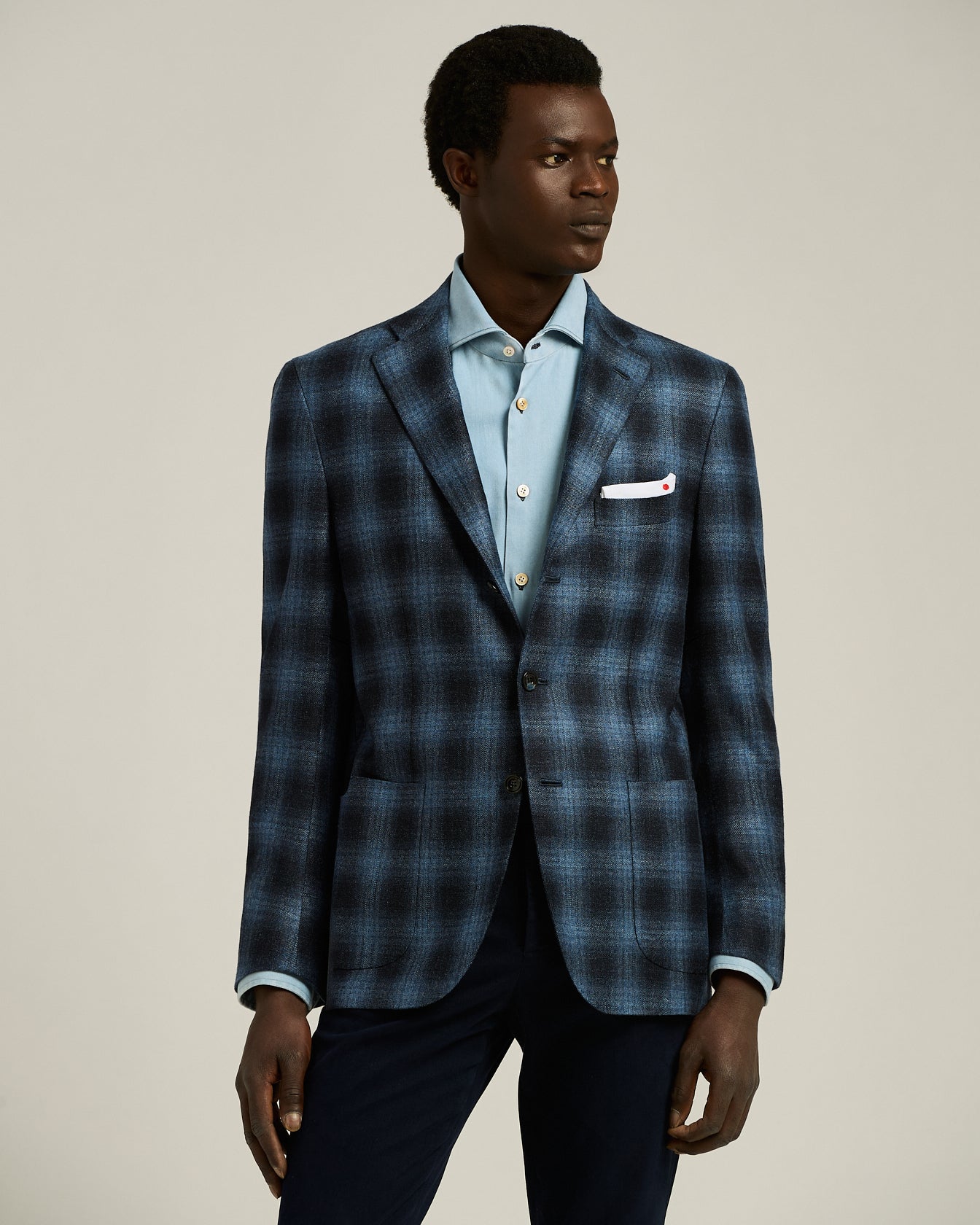 GIACCA A QUADRI IN CASHMERE BLEND